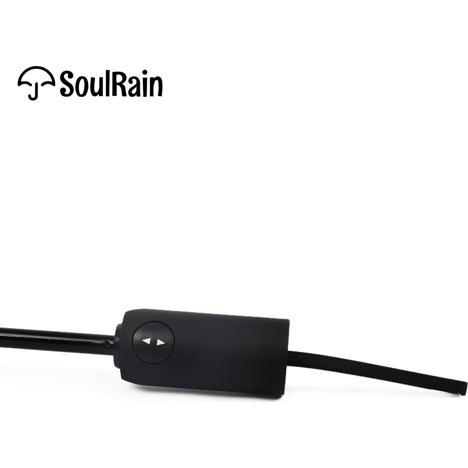 Paraguas Automático Plegable SoulRain Negro 109 cm Resistente