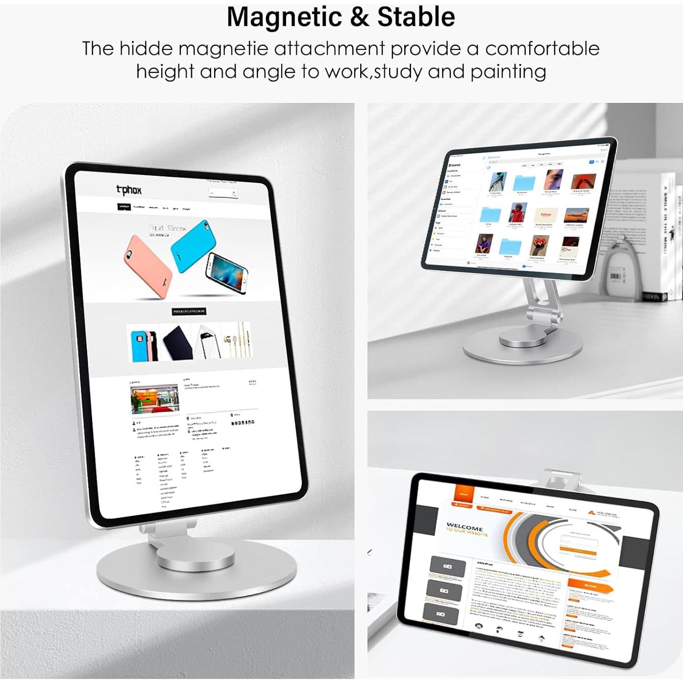 Soporte Magnético Ajustable 360° POQCCT para iPad Pro 12.9"