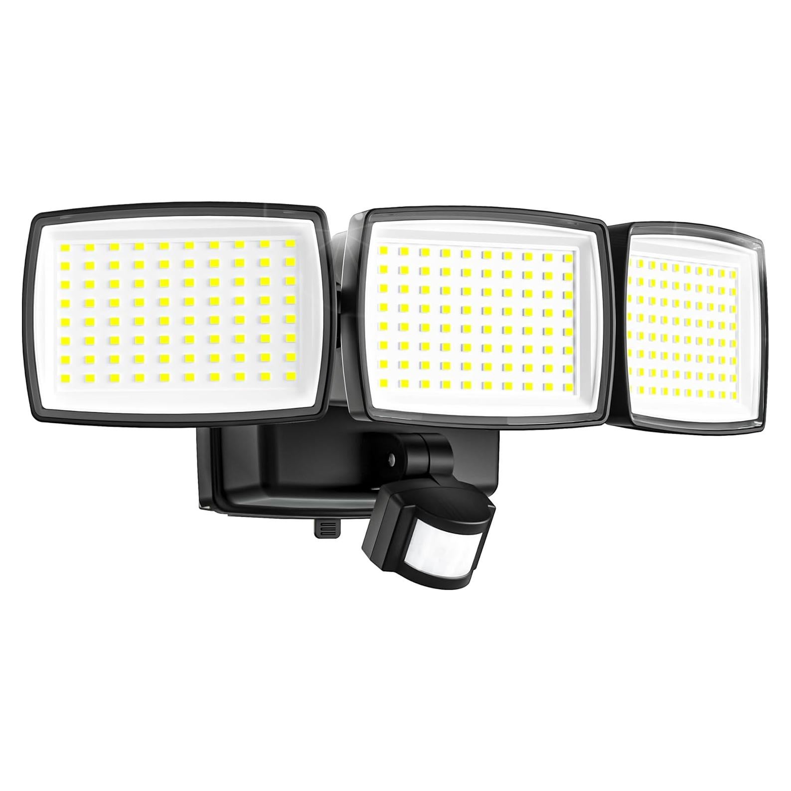 Luz de Sensor de Movimiento AIXPI 1500LM IP65 Batería para Exterior