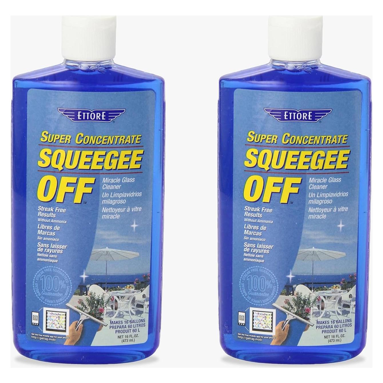Jabón Limpiador de Ventanas Ettore Squeegee-Off 473 ml x2