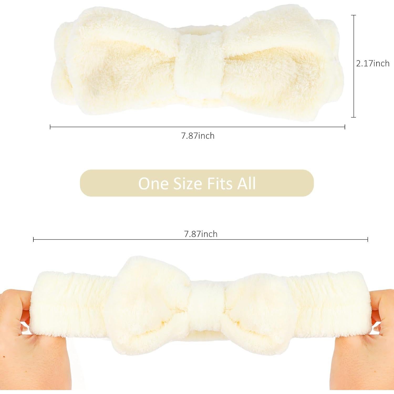 Paquete de 10 Bandas de Spa Beige TIOSRU para Cuidado Facial