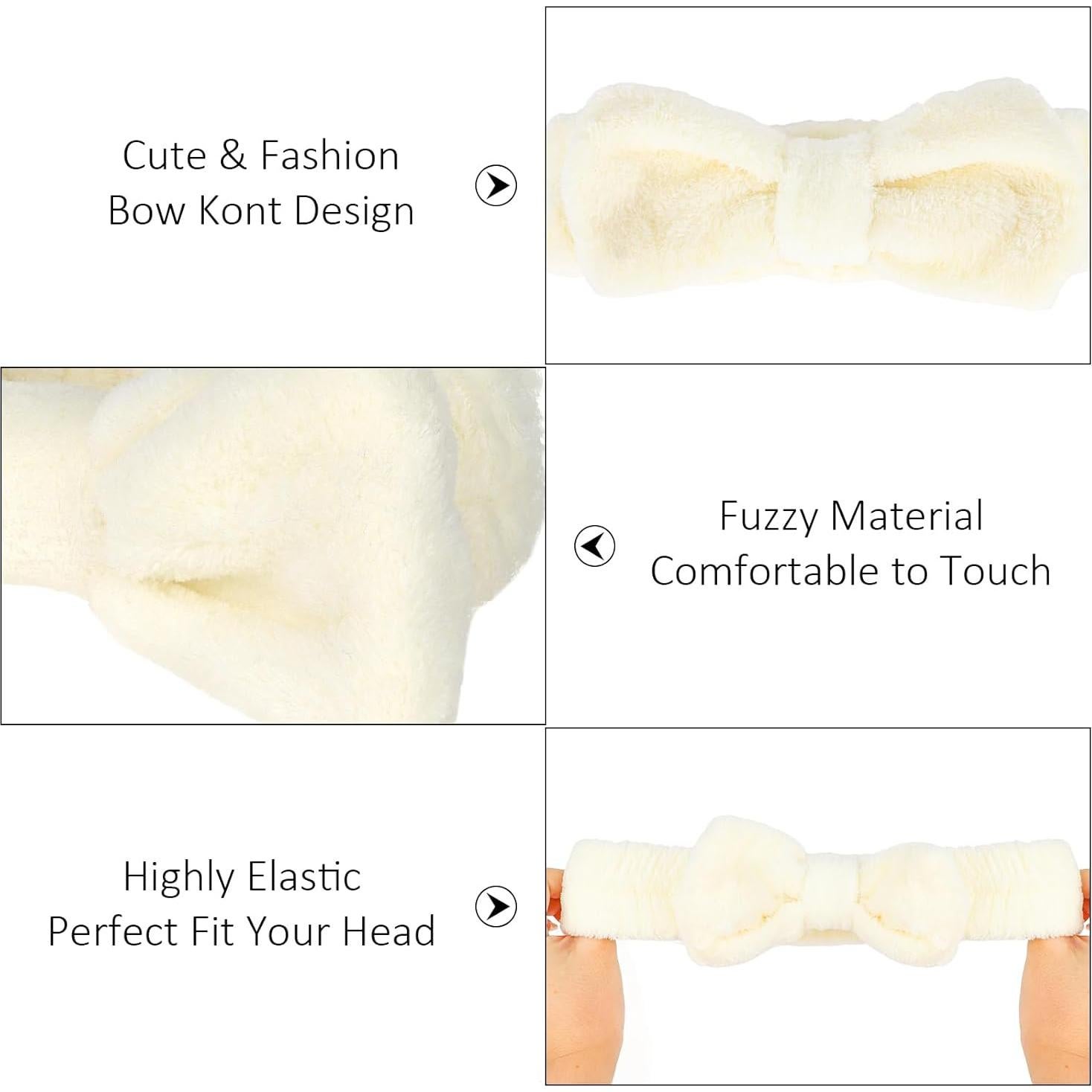 Paquete de 10 Bandas de Spa Beige TIOSRU para Cuidado Facial