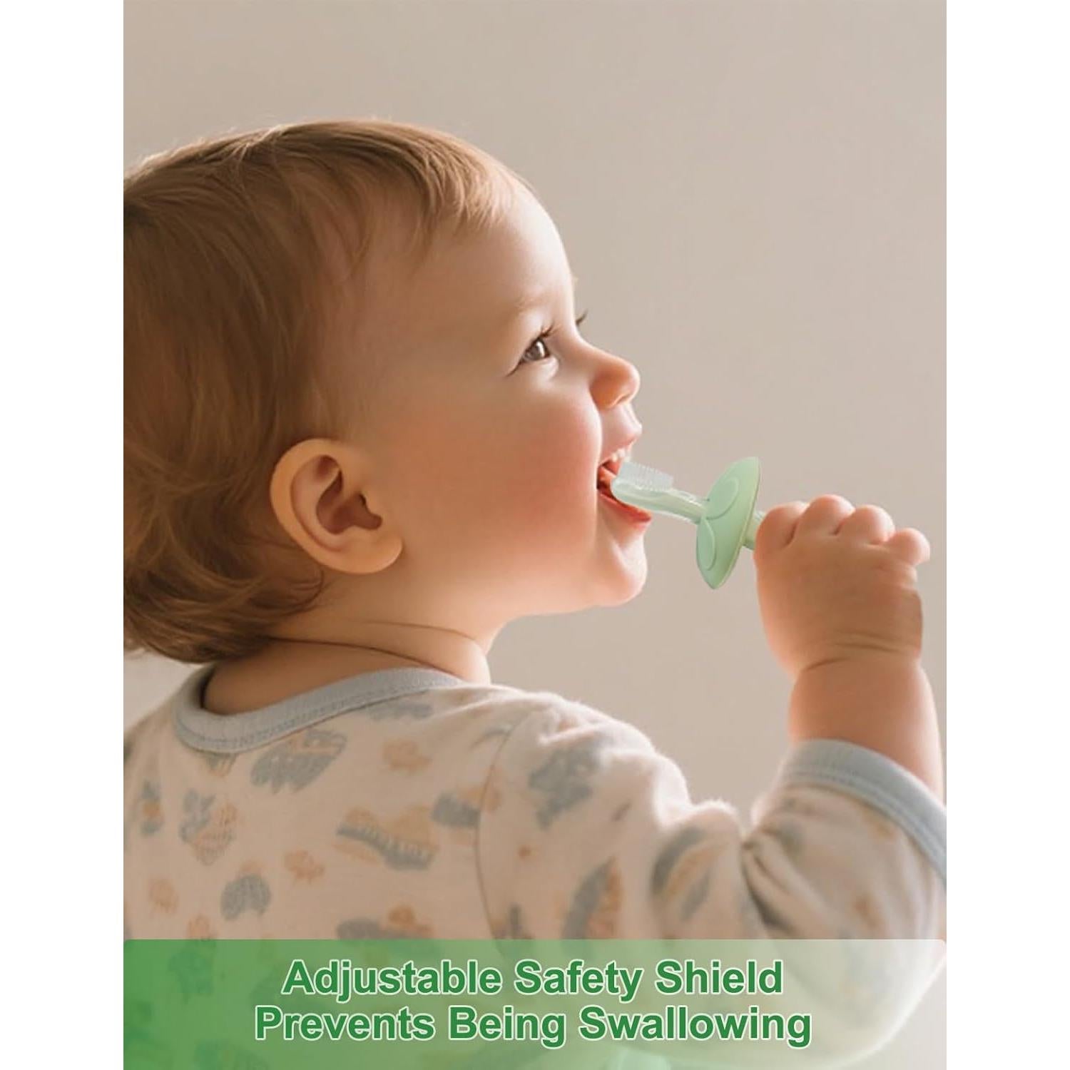 Cepillo de Dientes y Mordedor BOVELLA Verde para Bebés