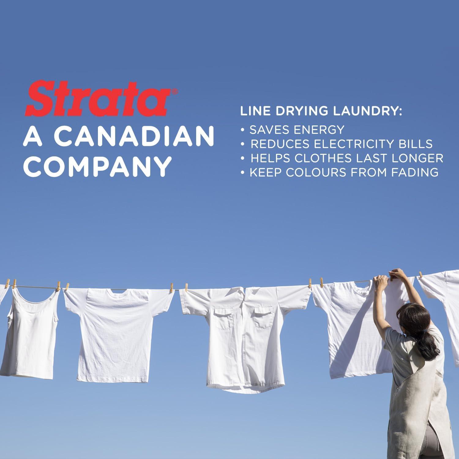 Cuerda de Ropa Strata 30.48m Alta Resistencia Dorado PVC