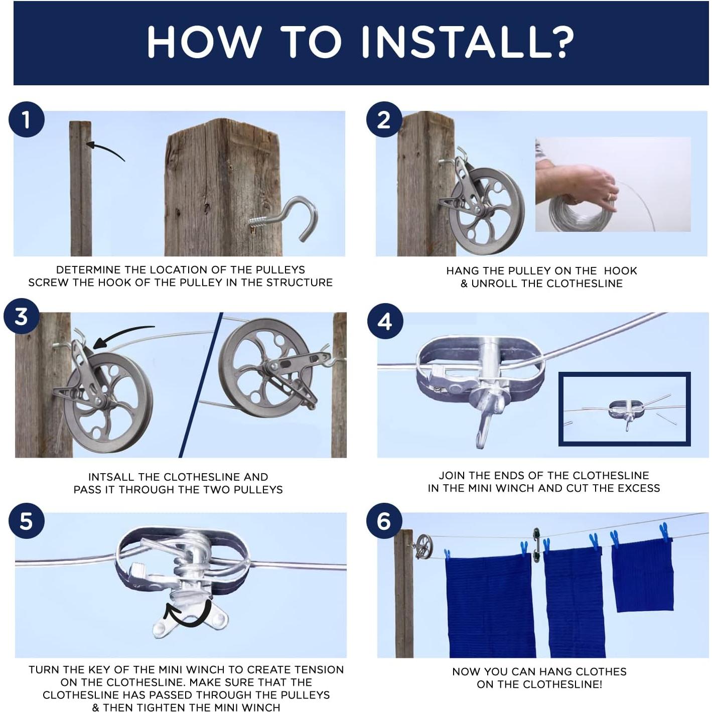 Cuerda de Ropa Strata 30.48m Alta Resistencia Dorado PVC