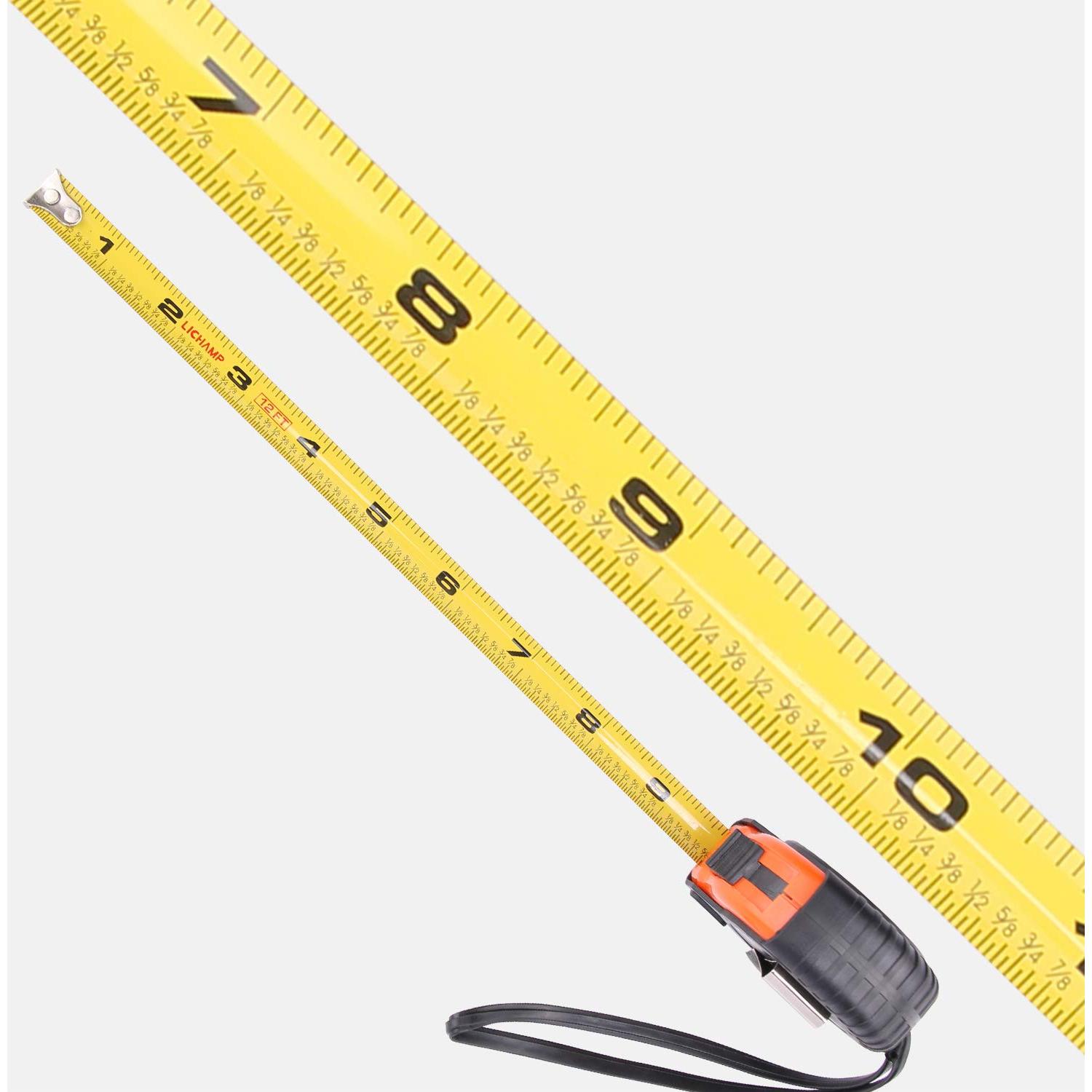 Cinta Métrica Lichamp 365,76 cm 8 Piezas Fácil Lectura