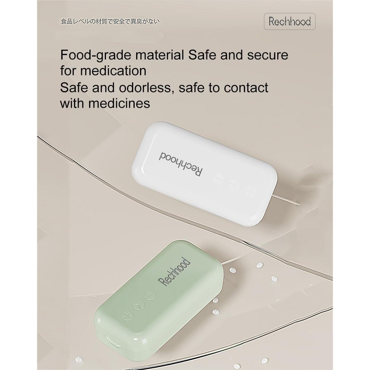 Cortador de Pastillas 3 en 1 Rechhood con Estuche Verde