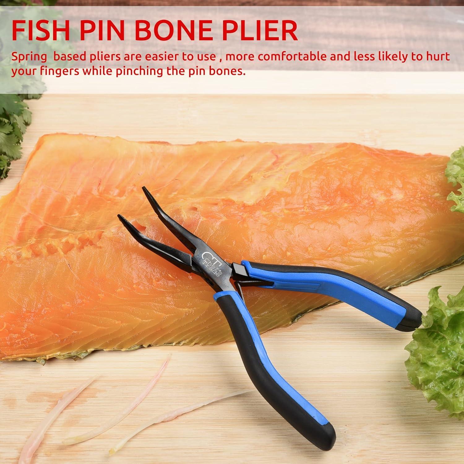 Pinzas de Hueso de Pescado Chef's Trade Acero Inoxidable Negro