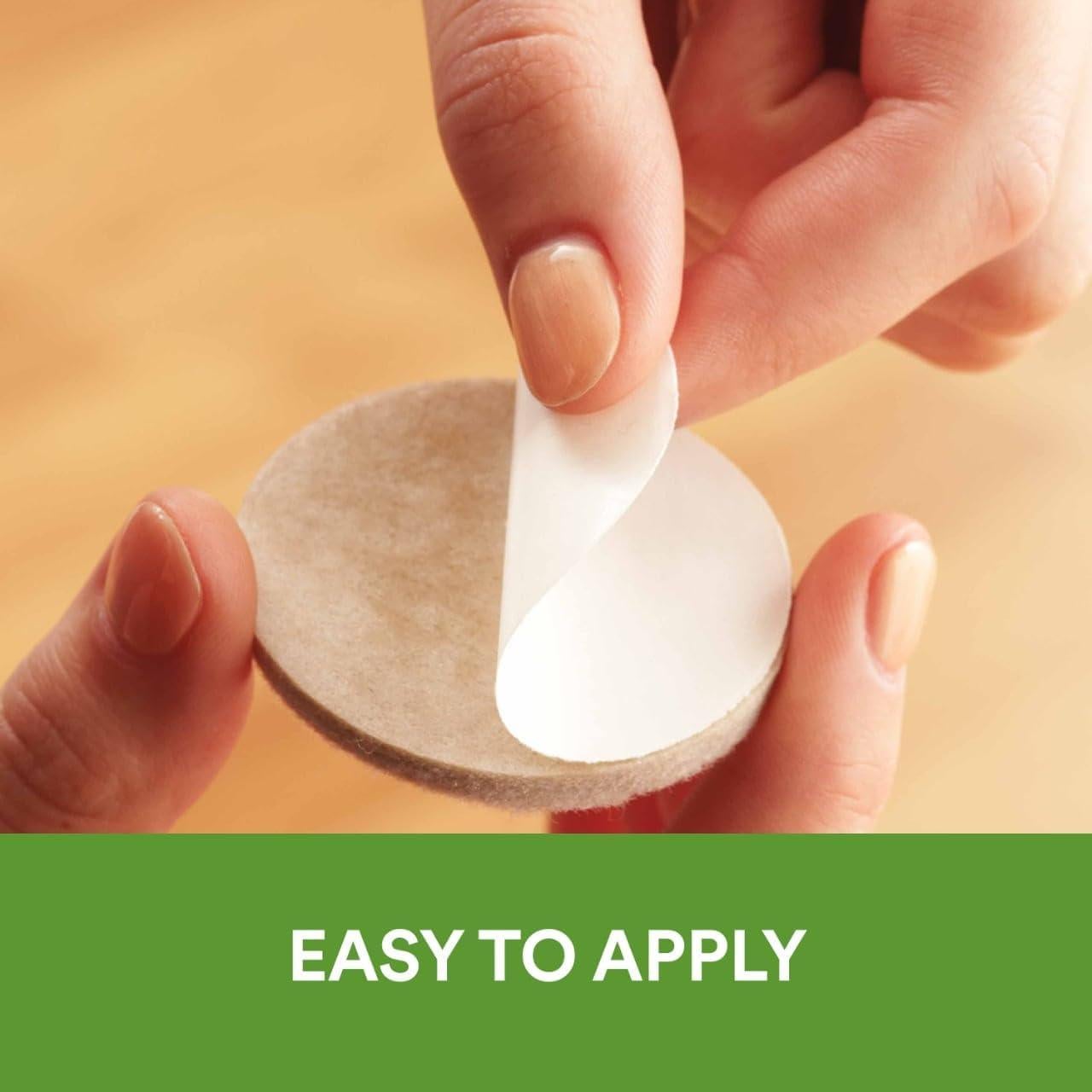 Almohadillas de Fieltro Scotch para Muebles Beige 16 Unidades 2.54 cm