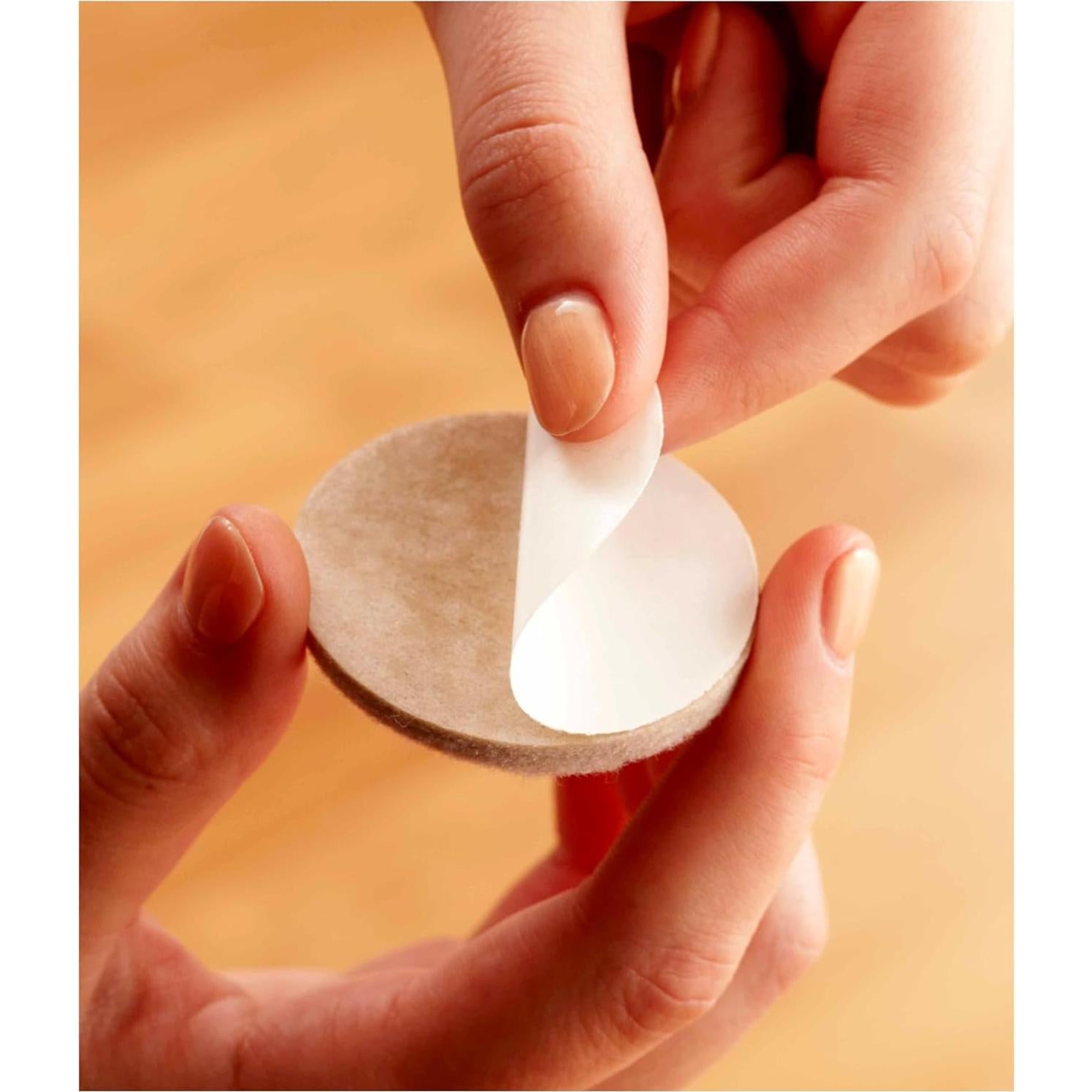 Almohadillas de Fieltro Scotch para Muebles Beige 16 Unidades 2.54 cm