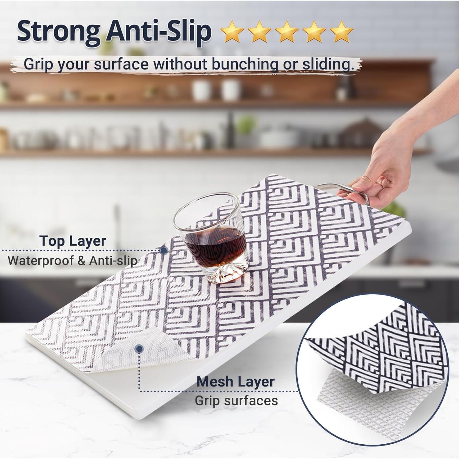 Forros Antideslizantes TEFOMIA 30cm x 3.05m para Estantes