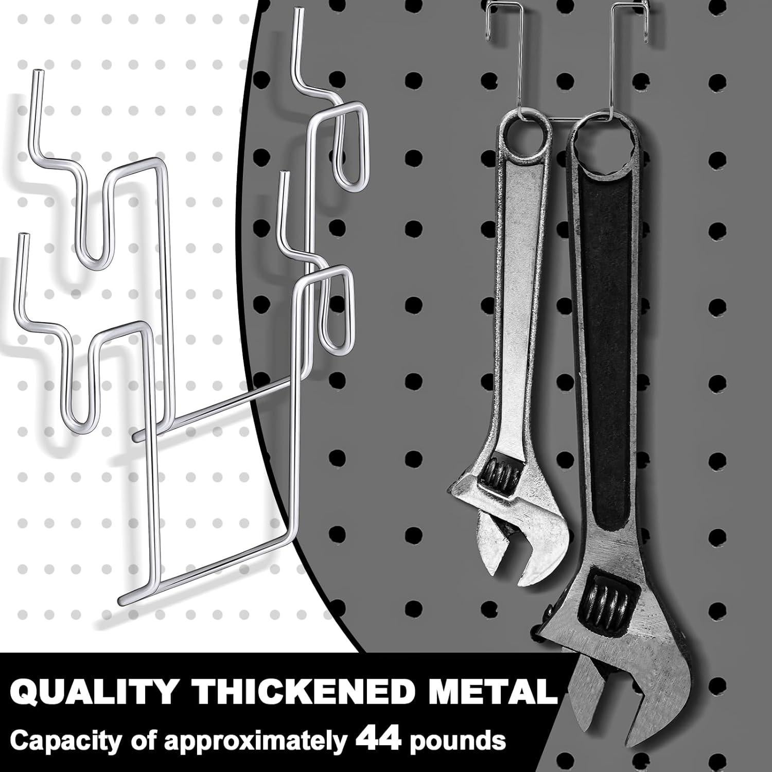 Ganchos de Bin para Tablero de Clavos Tandefio - 12 Pcs Metal