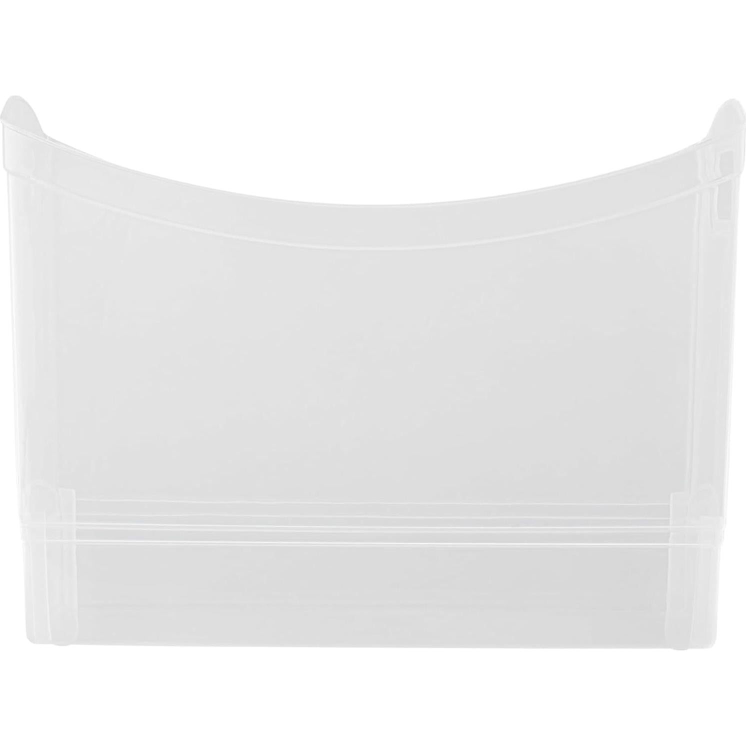 Contenedor de Almacenamiento Estrecho 33x23x15 cm - Juego de 2 - Plástico Transparente