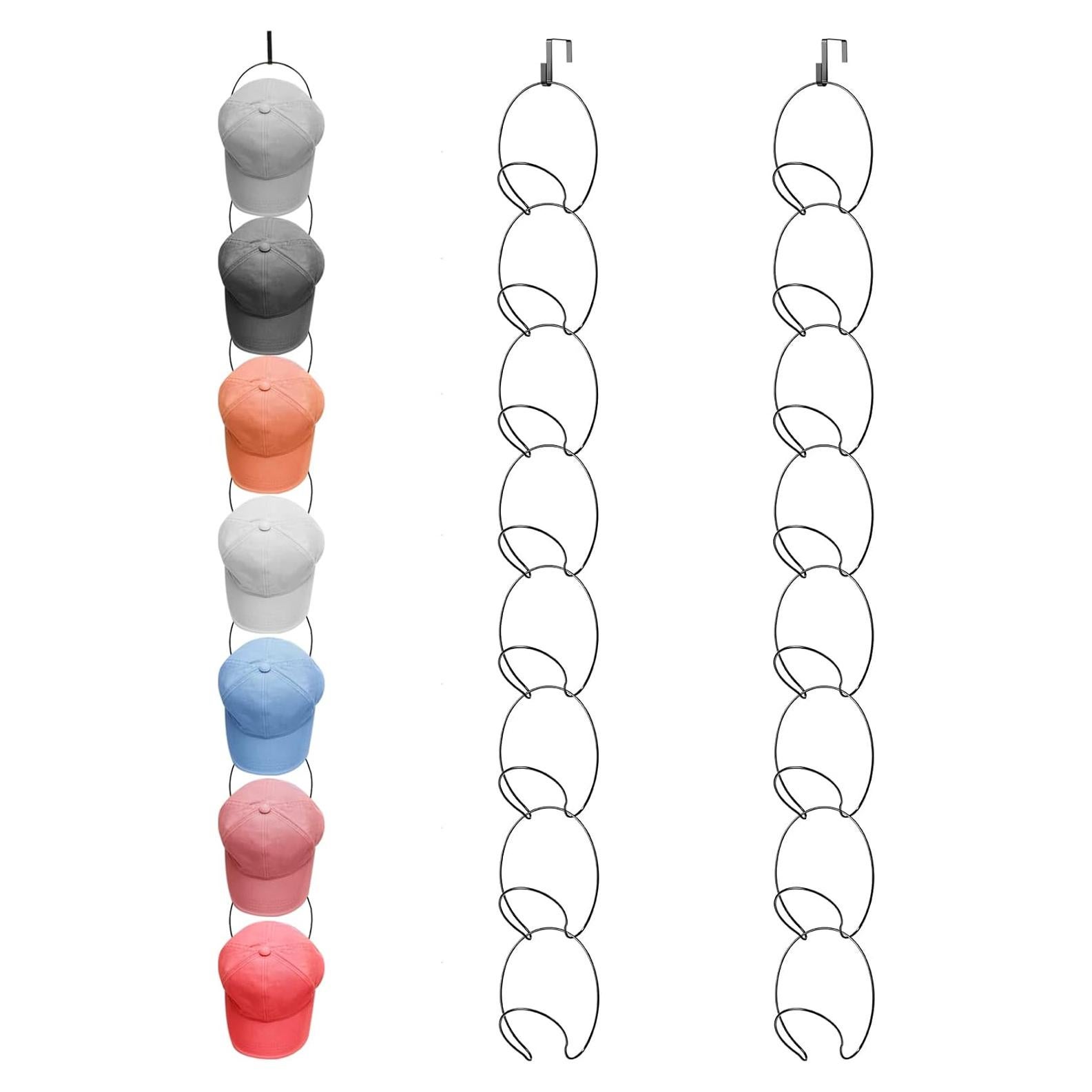 Soporte para Sombreros Yerliker 16 Piezas Metal Negro