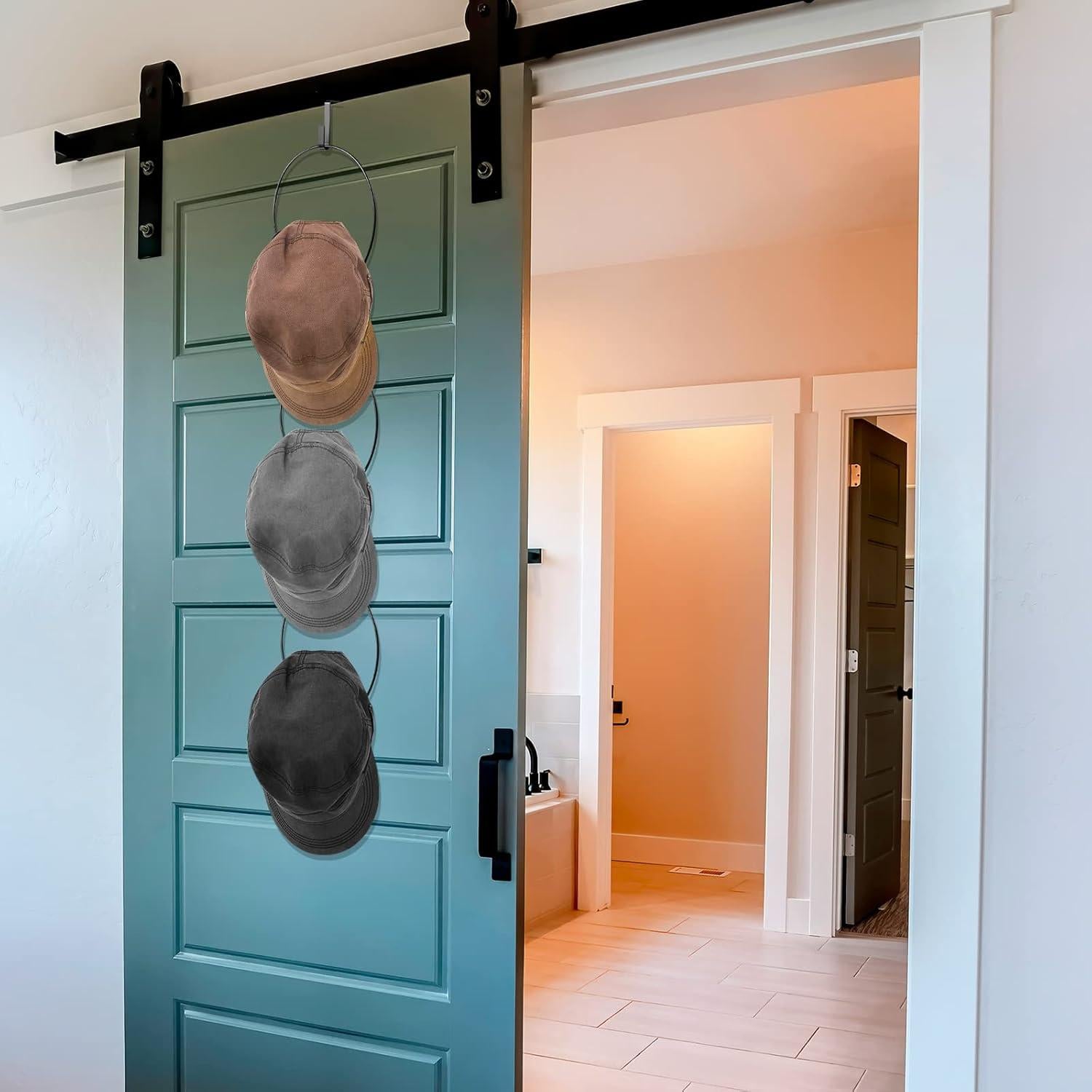 Soporte para Sombreros Yerliker 16 Piezas Metal Negro