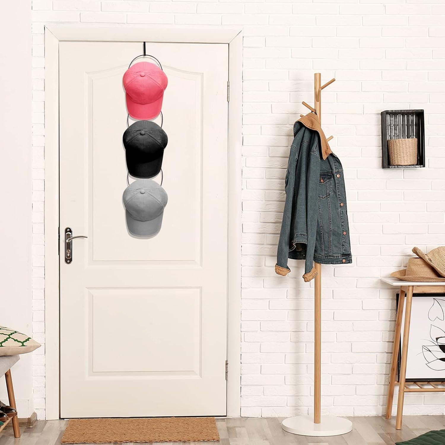 Soporte para Sombreros Yerliker 16 Piezas Metal Negro