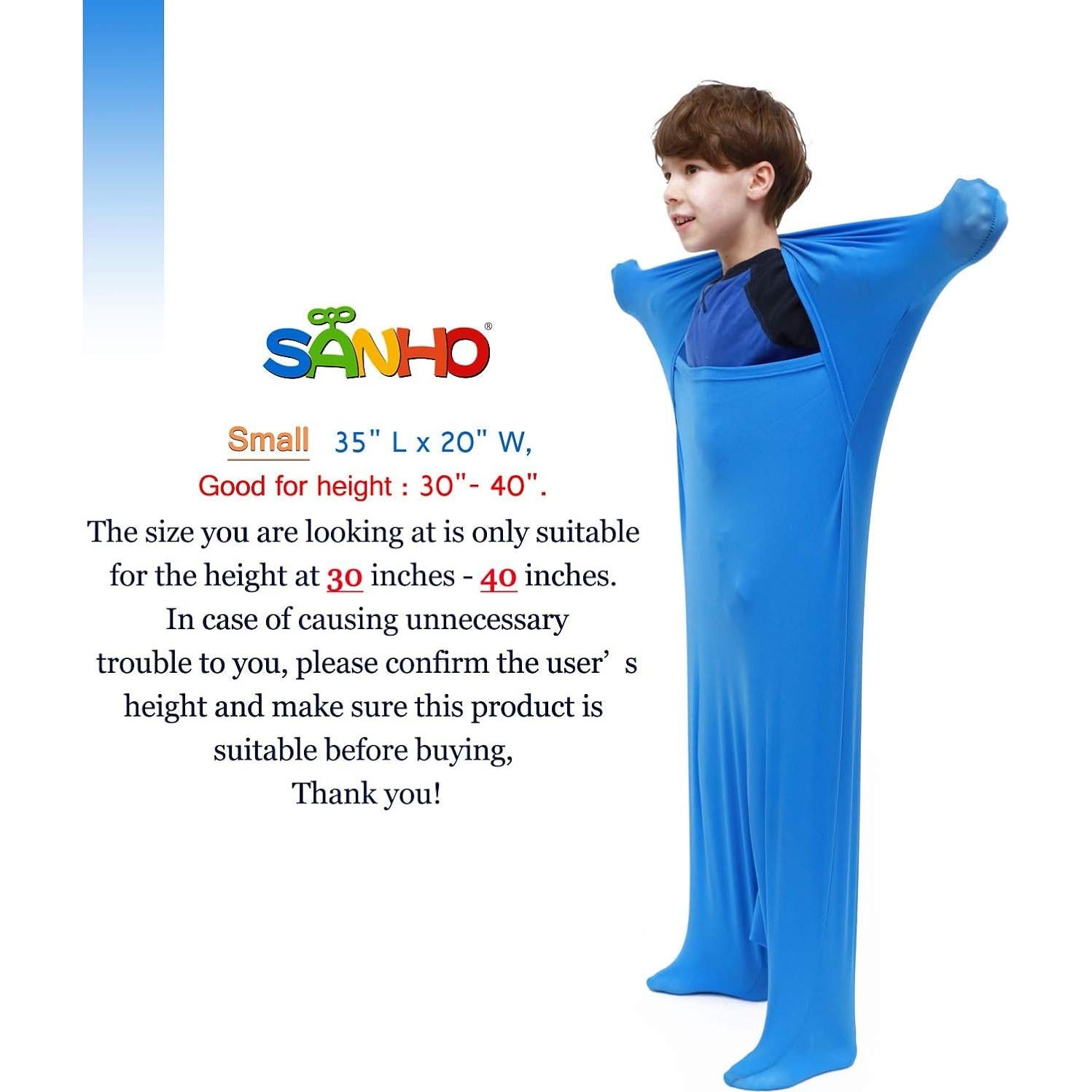 Calcetín Sensorial Sanho Yopo Pequeño Azul para Niños