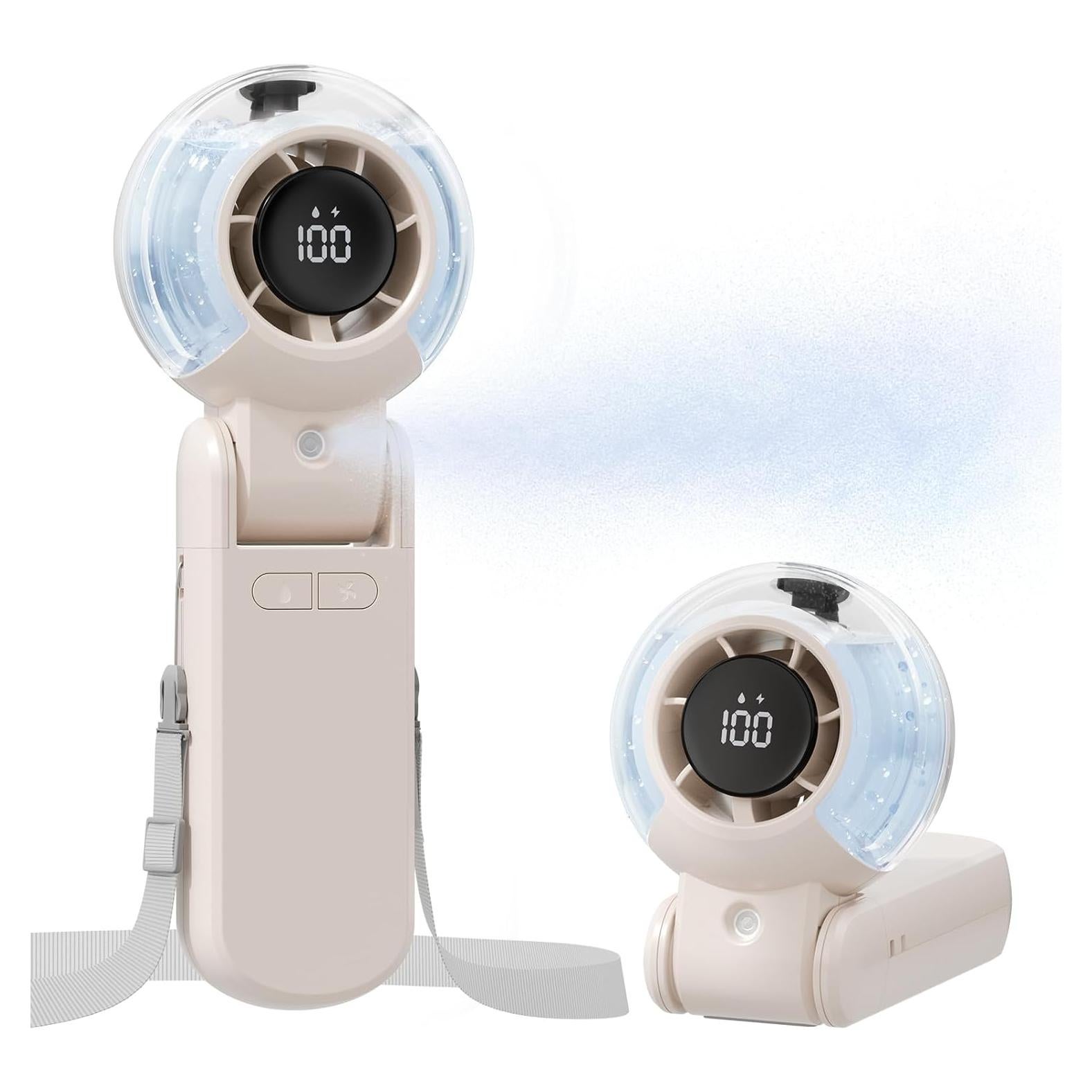 Ventilador Portátil TriPole KW60 con Nebulización y Batería 4000mAh