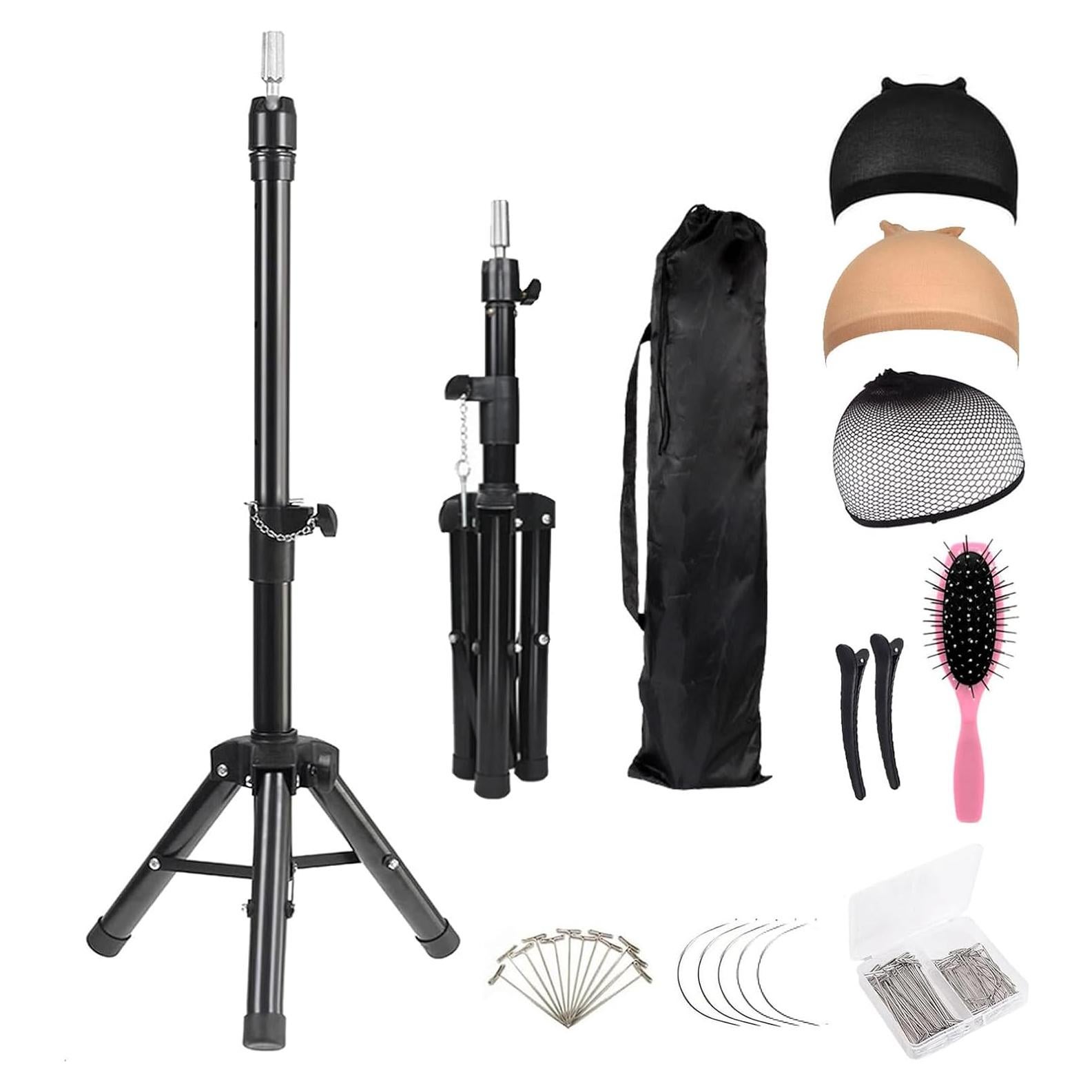 Soporte de Peluca Tripode Ajustable Xue Lang 40" Negro