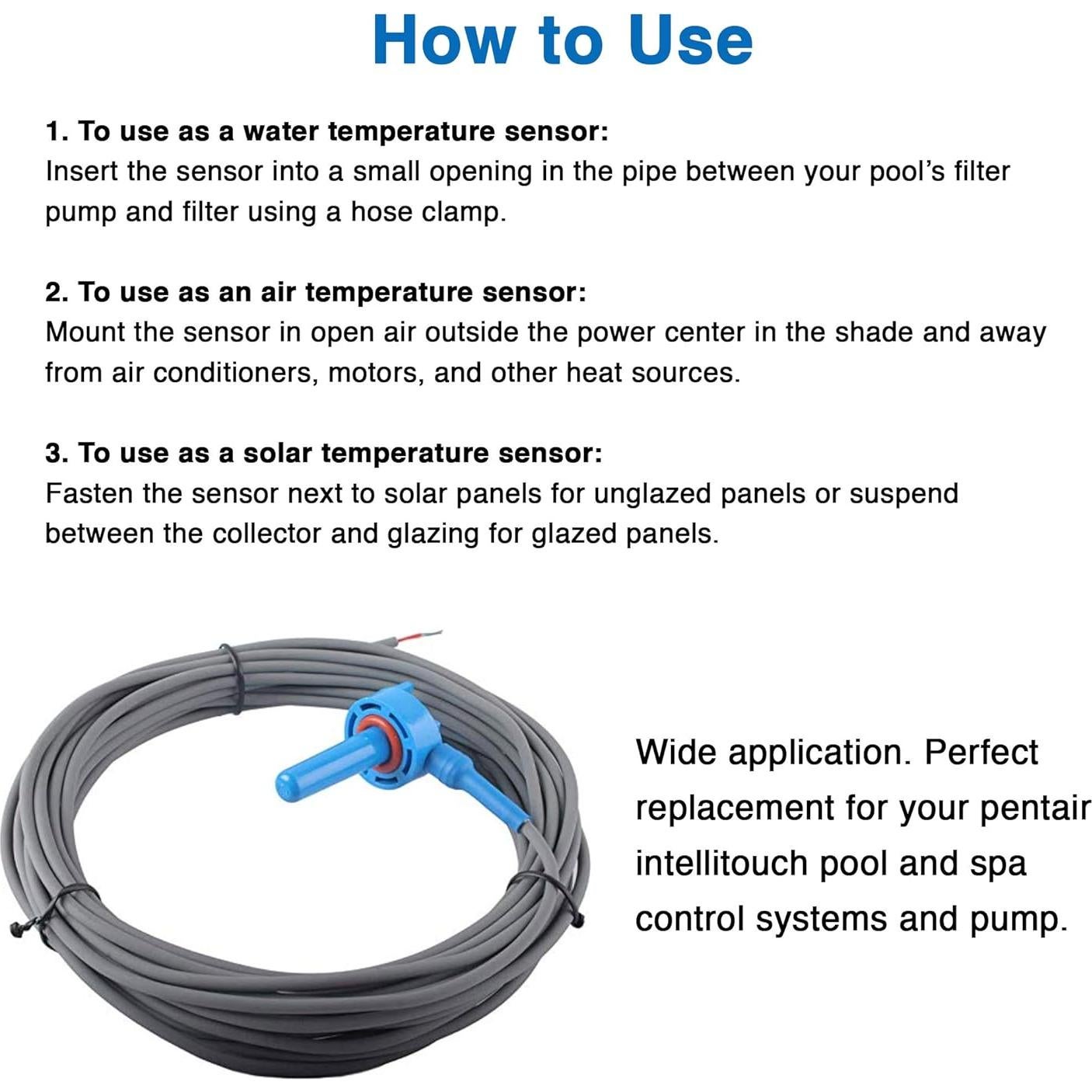 Sensor de Temperatura AR-PRO 520272 para Piscina 6m