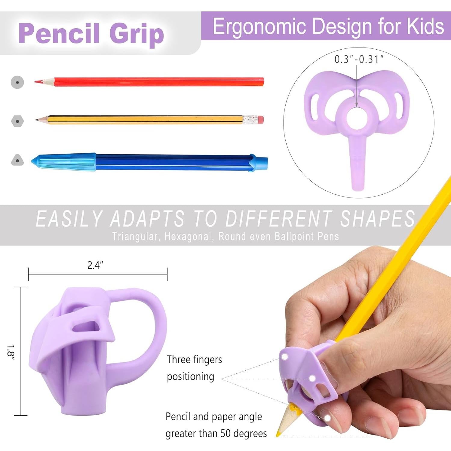 Juego de Adornos para Lápices Kawaii 37PCS QIONG - Protectores y Gomas