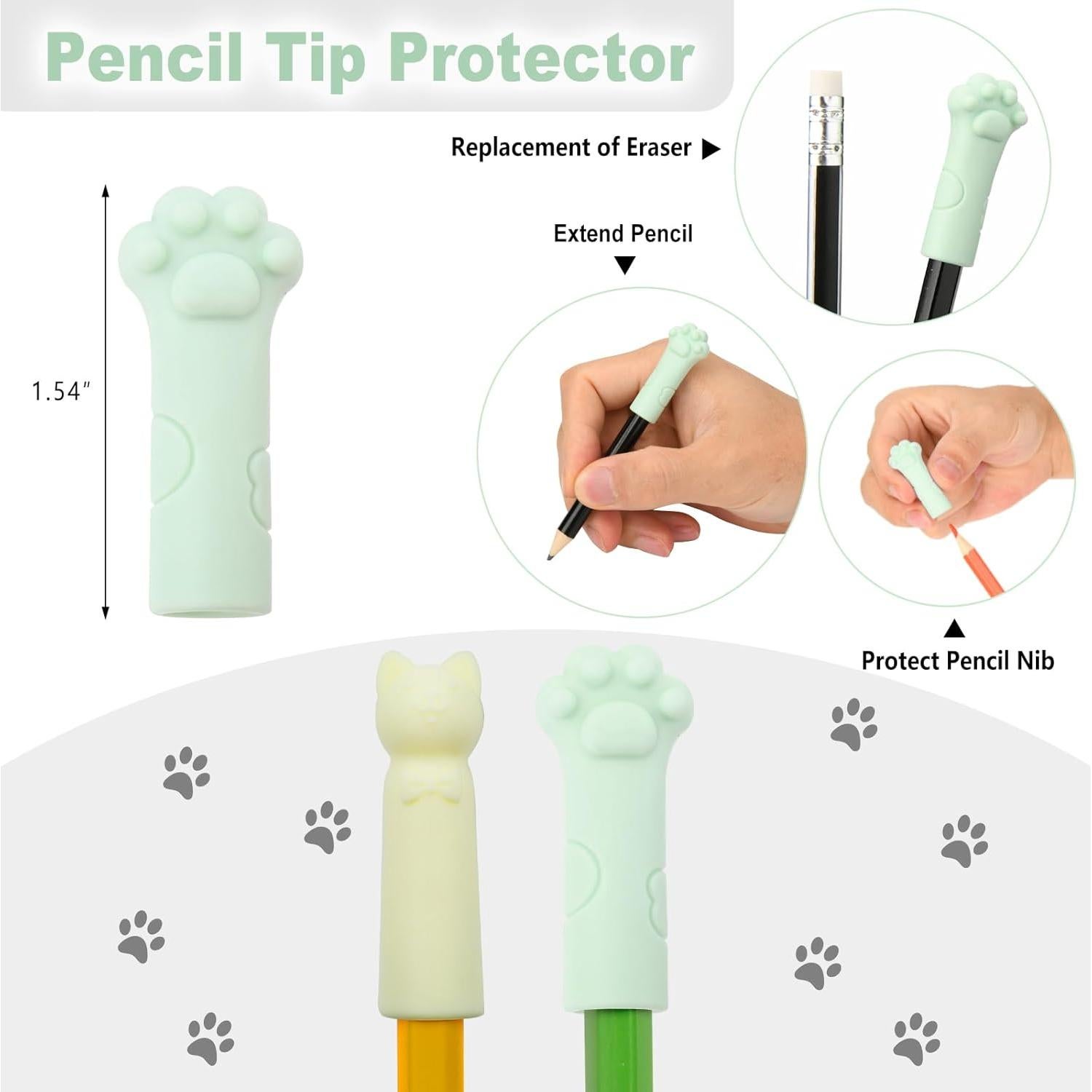 Juego de Adornos para Lápices Kawaii 37PCS QIONG - Protectores y Gomas