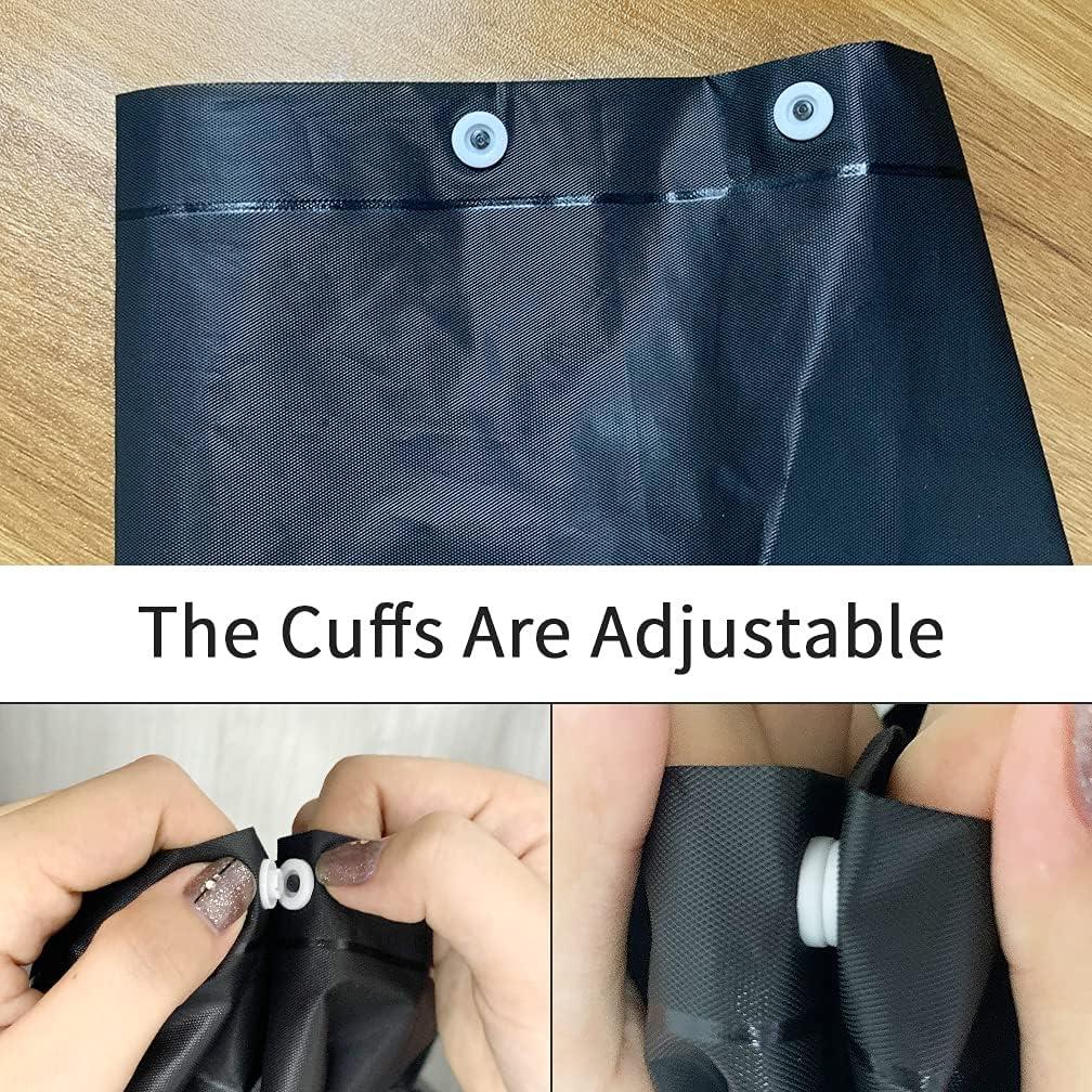 2 Ponchos de Lluvia Reutilizables Roctee para Adultos - Negro