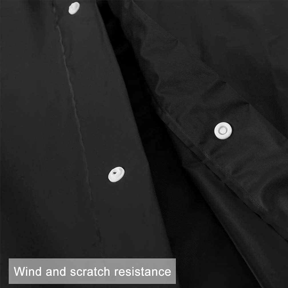 2 Ponchos de Lluvia Reutilizables Roctee para Adultos - Negro