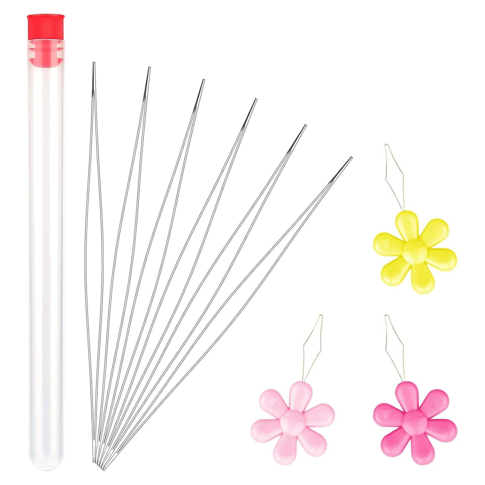 Kits de Agujas de Beading Zlulary 6 Piezas 10.18 cm