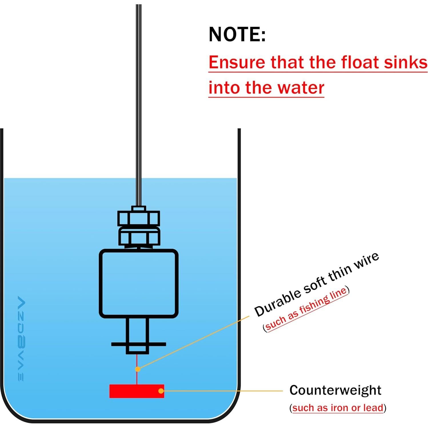 Detector de Nivel de Agua AzdBvae WA-119 120 dB Doble Sonda