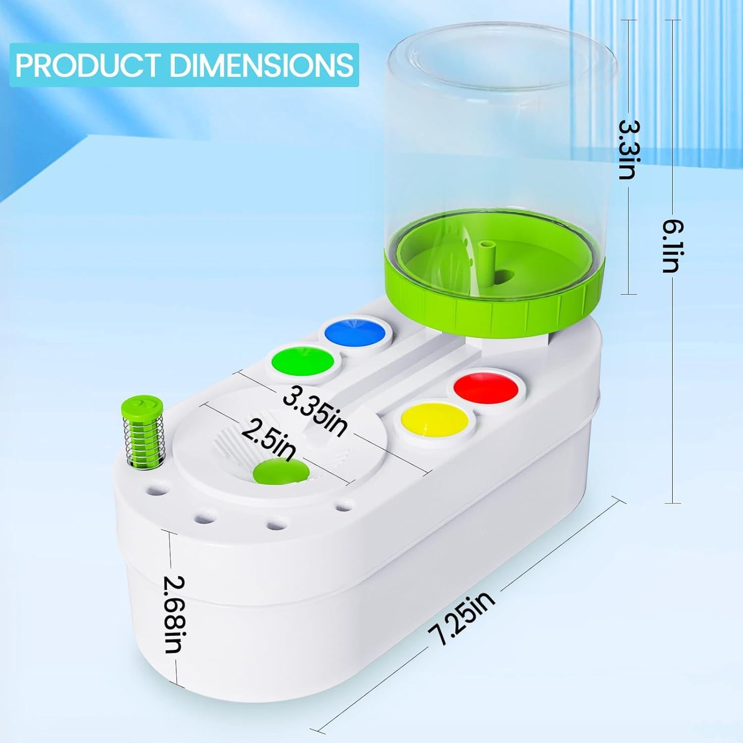 Limpiador de Pinceles NIUCOO 2025 Blanco-Verde 18.4x8.5cm