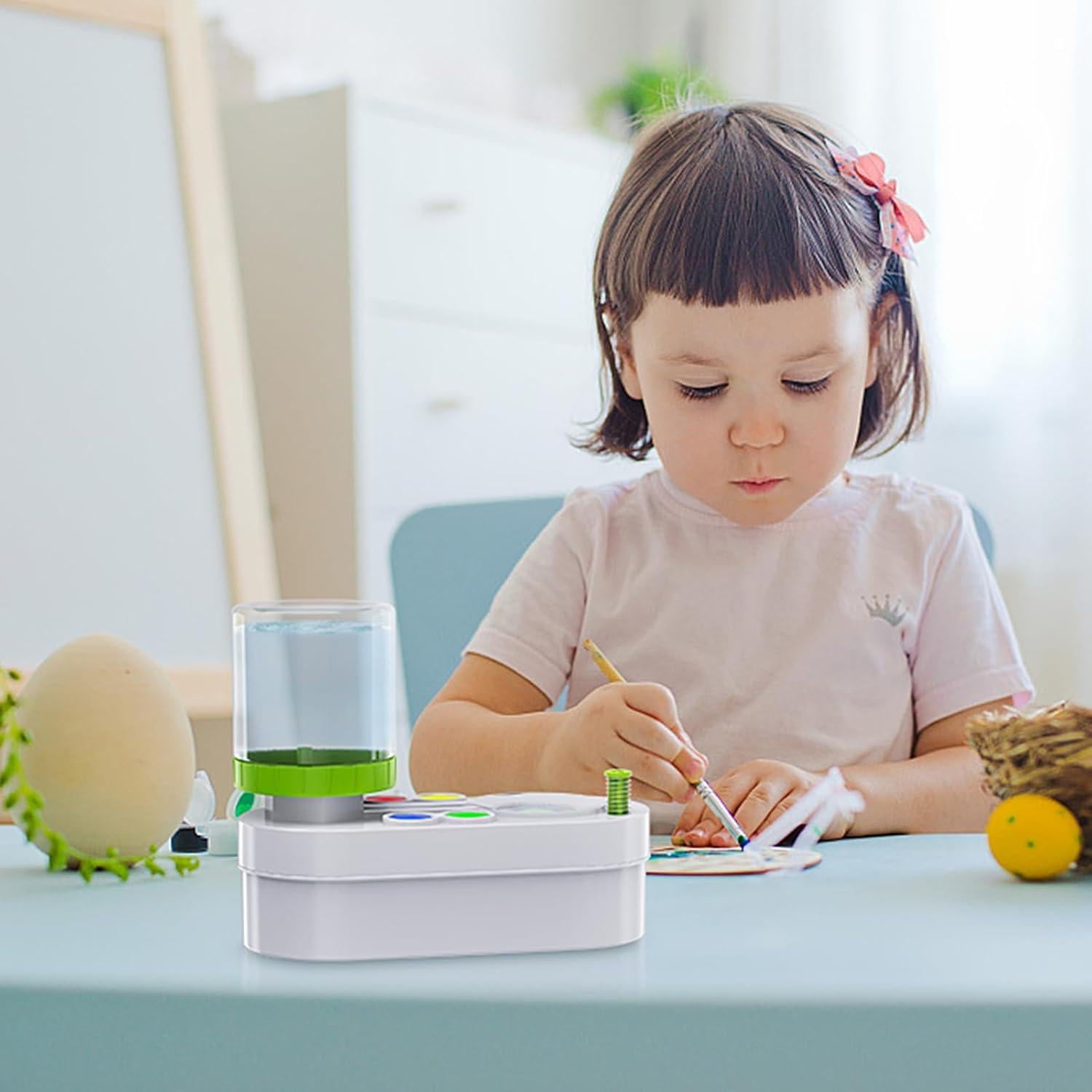 Limpiador de Pinceles NIUCOO 2025 Blanco-Verde 18.4x8.5cm