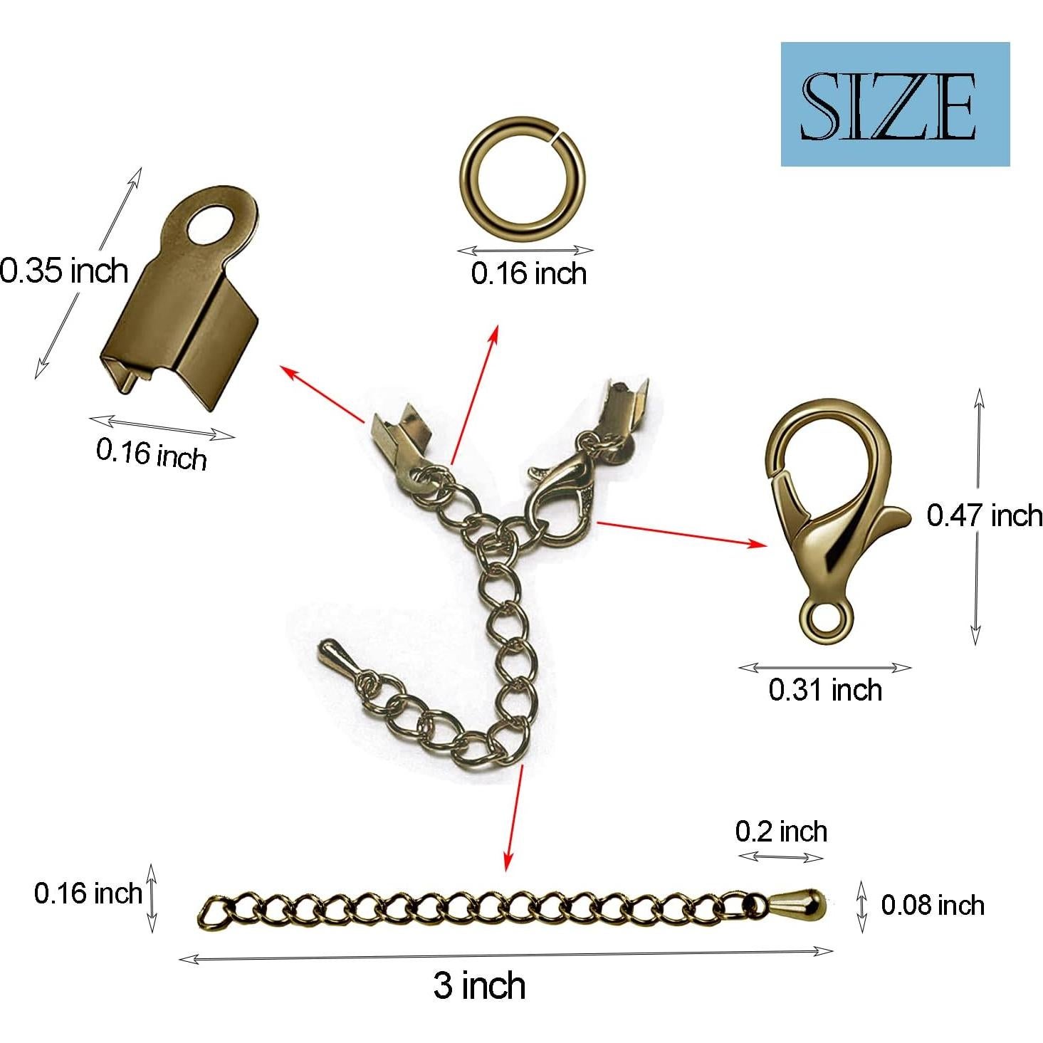 Set de 580 Piezas Accesorios para Hacer Joyas LAPOHI