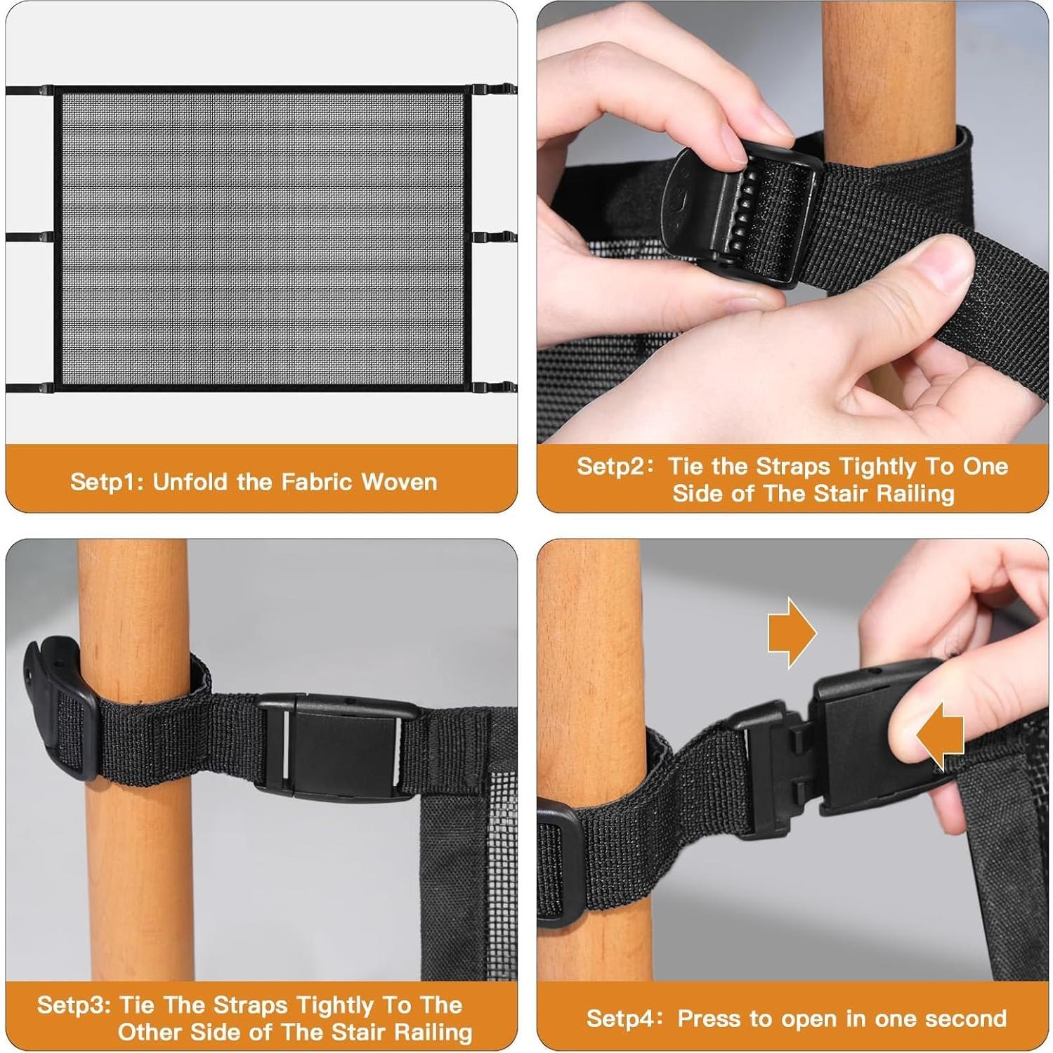 Puerta de Seguridad para Bebés y Mascotas Upitry - 91.44 a 96.52 cm