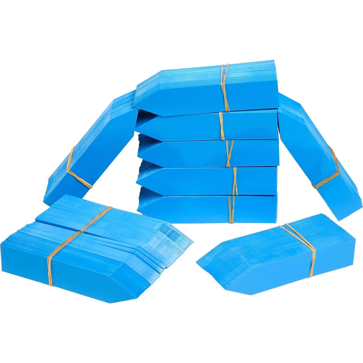Etiquetas de Plantas 1000 Pcs DOMG Azul 10x2 cm Impermeables