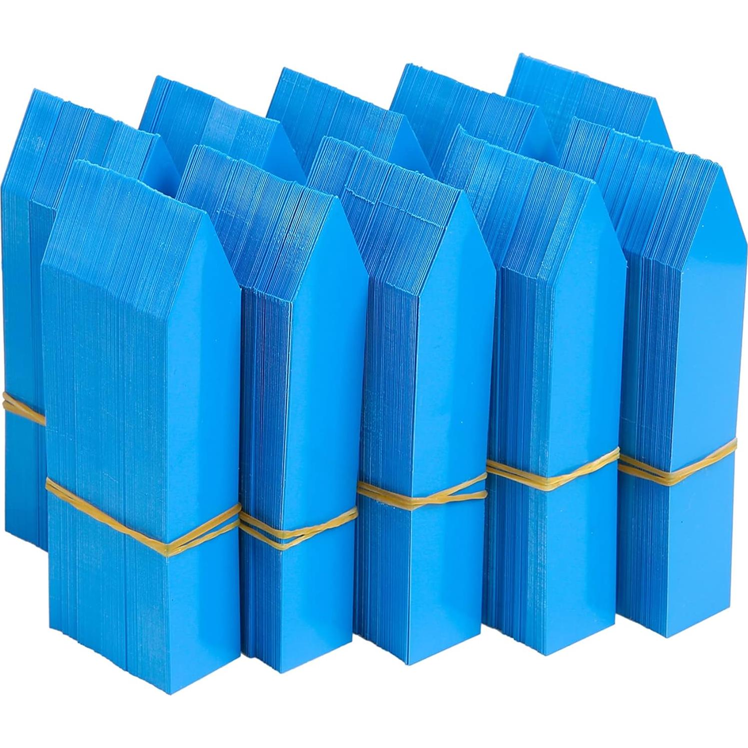 Etiquetas de Plantas 1000 Pcs DOMG Azul 10x2 cm Impermeables