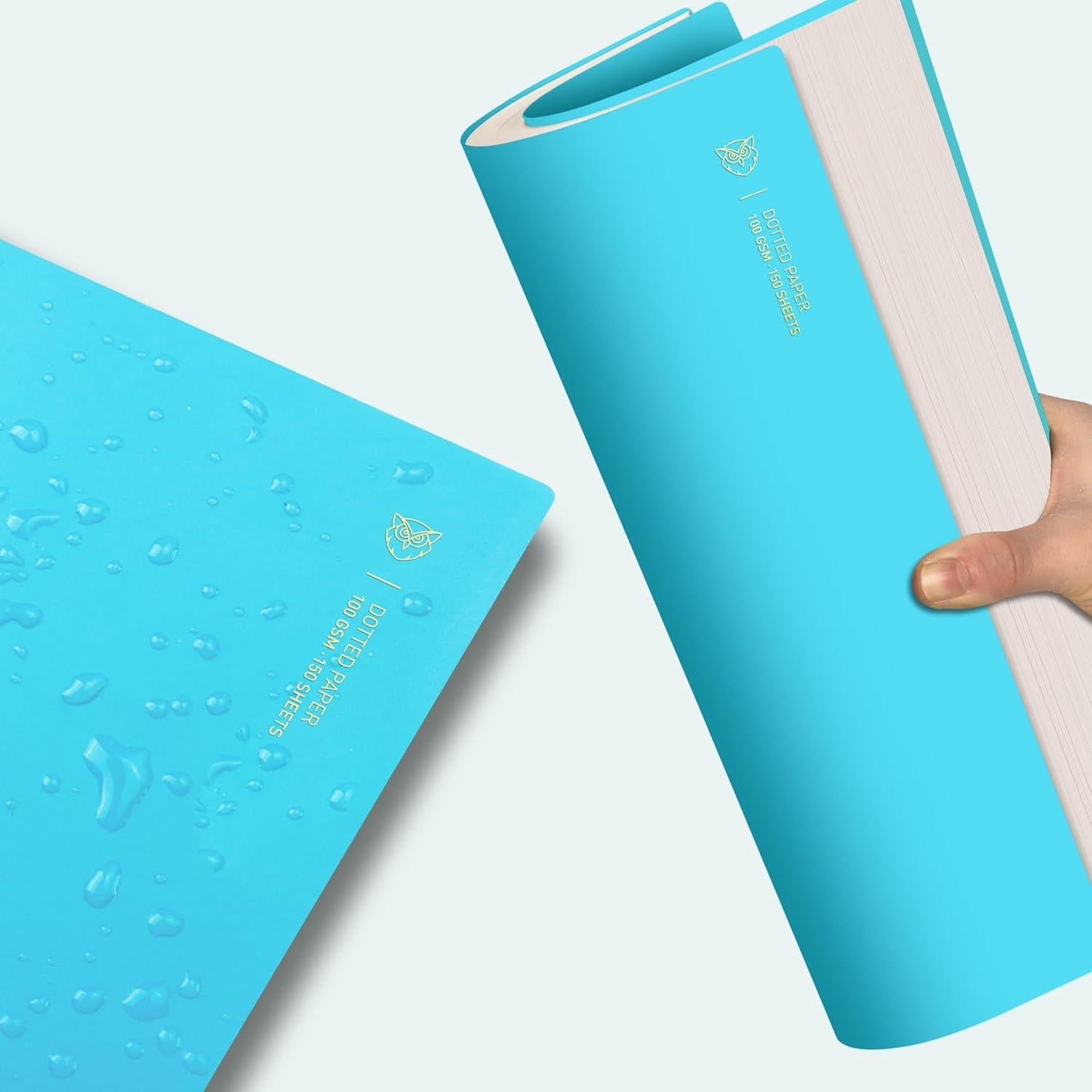 Cuaderno Espiral A4 EMSHOI Punteado 300 Páginas Azul