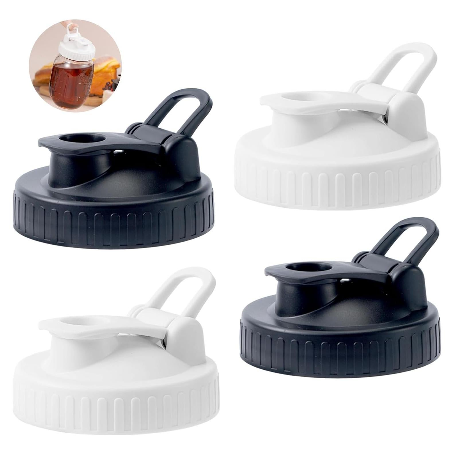 Paquete de 4 Tapas de Vertido AoeJarry para Tarros Mason