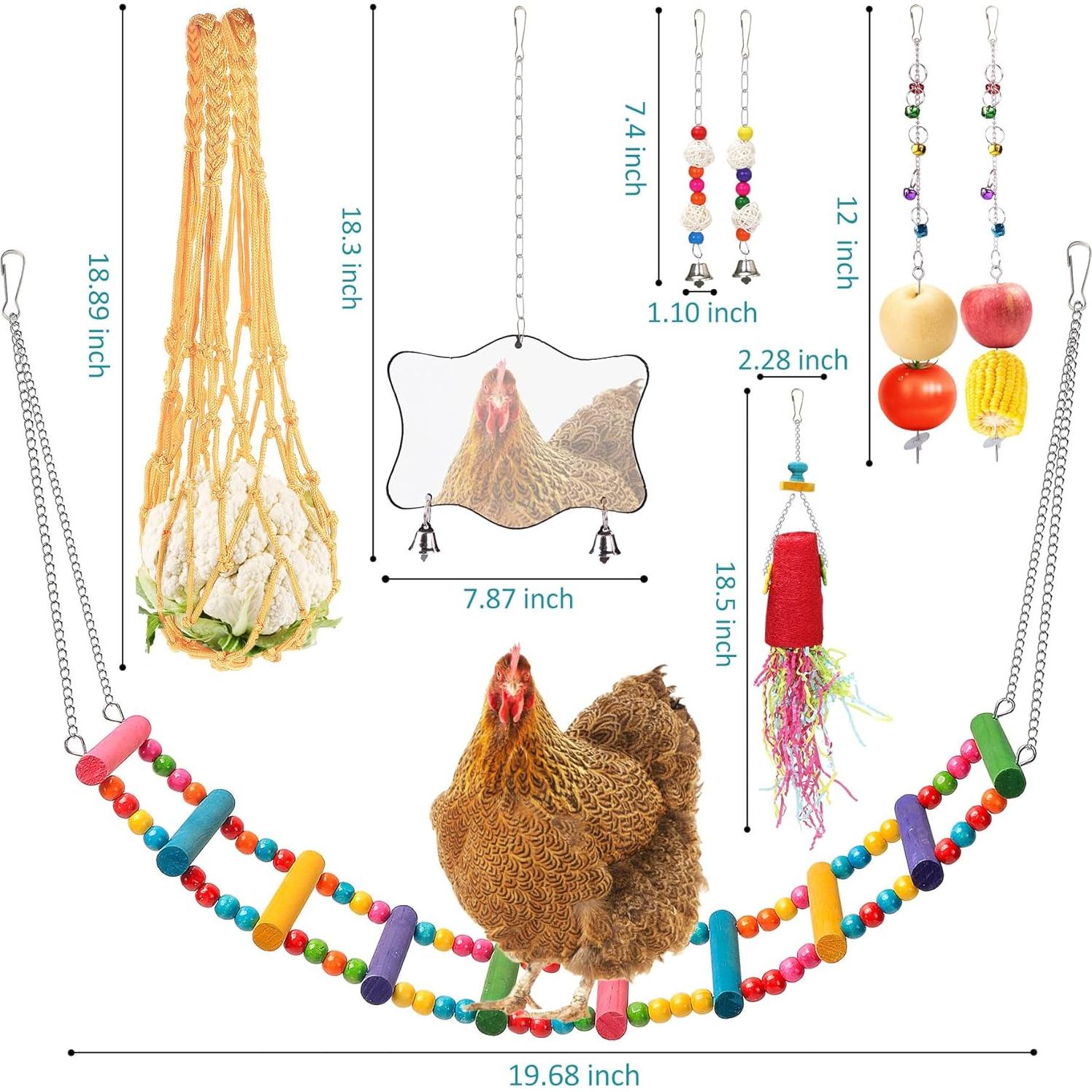 14 Accesorios para Coop de Pollos KAKUNM - Juguetes Divertidos