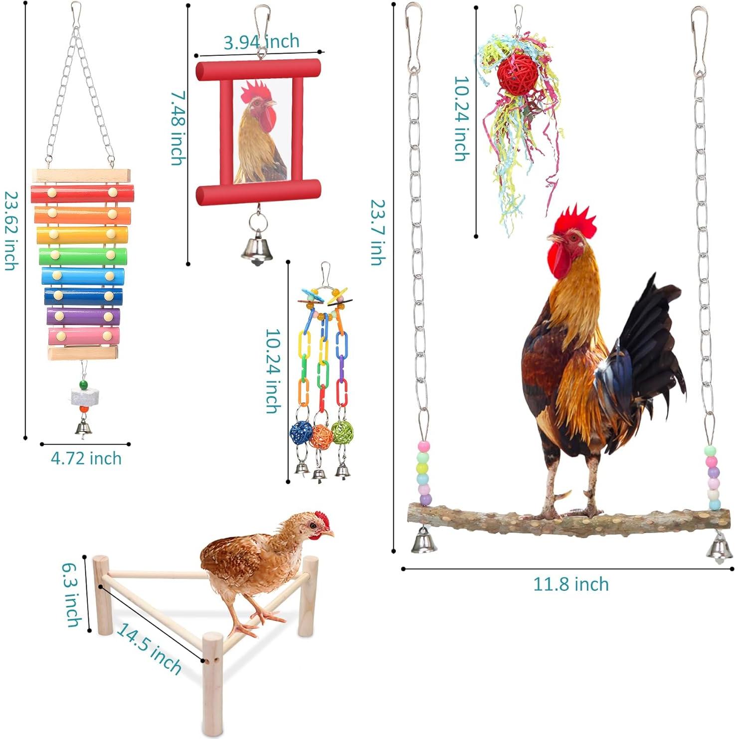 14 Accesorios para Coop de Pollos KAKUNM - Juguetes Divertidos