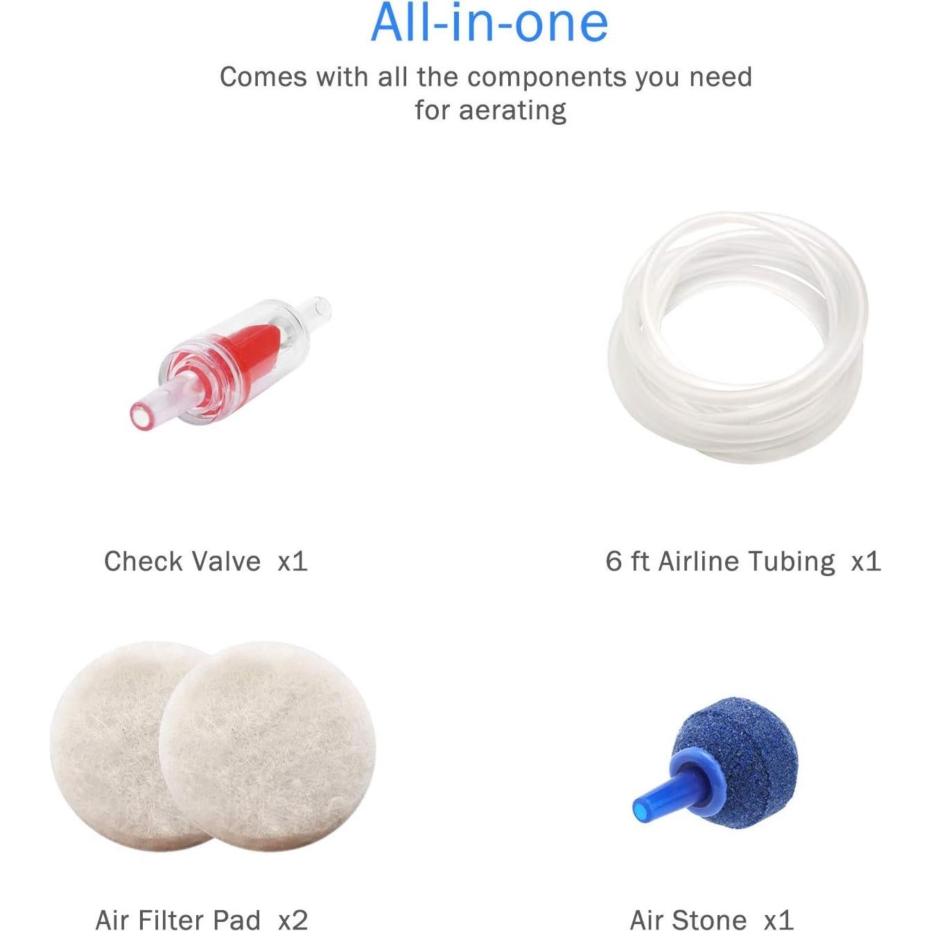 Bomba de Aire AquaMiracle AP2100 para Acuarios 3.79-75.71L