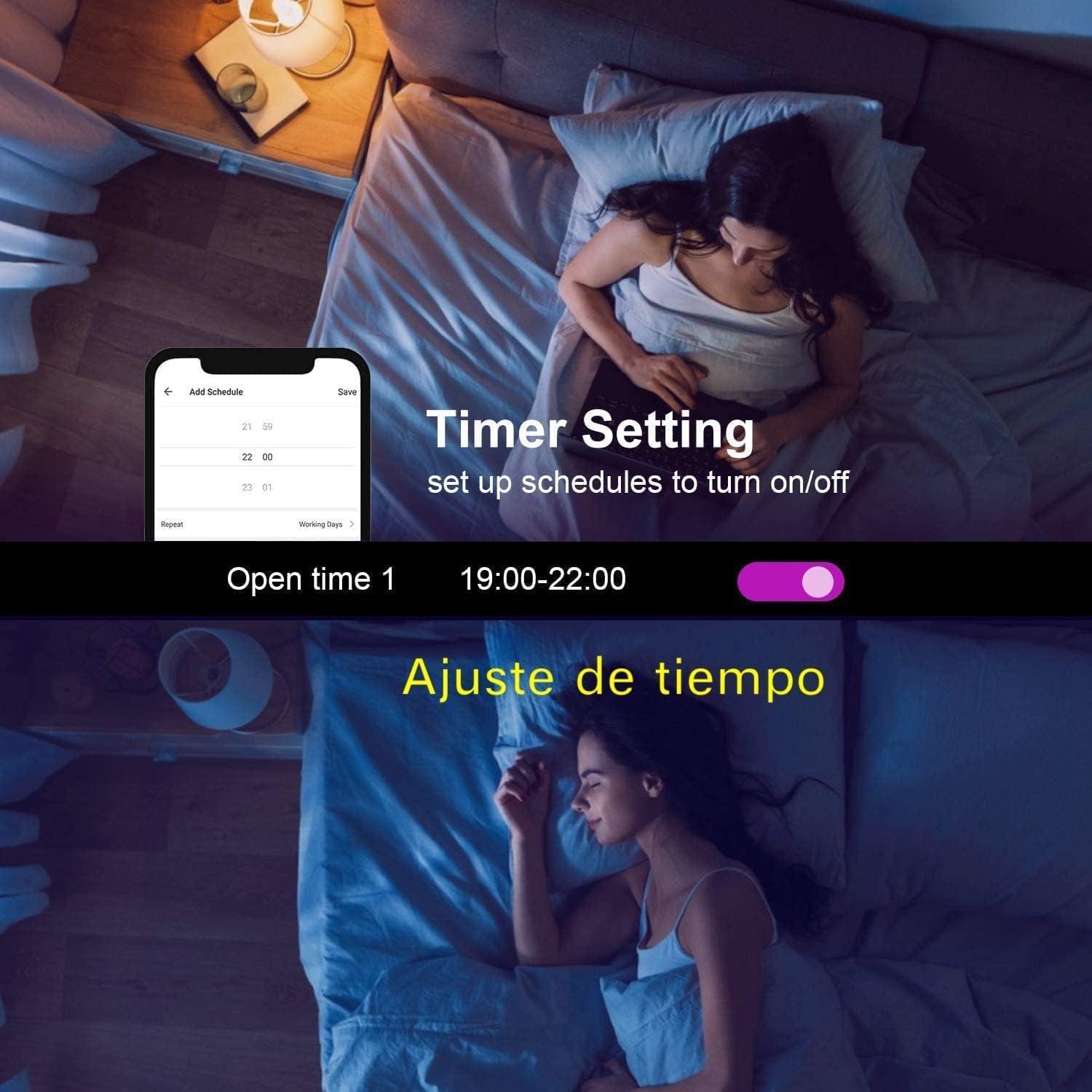 Bombillas Inteligentes OHLUX GU24 10W 900LM RGBW Paquete de 4