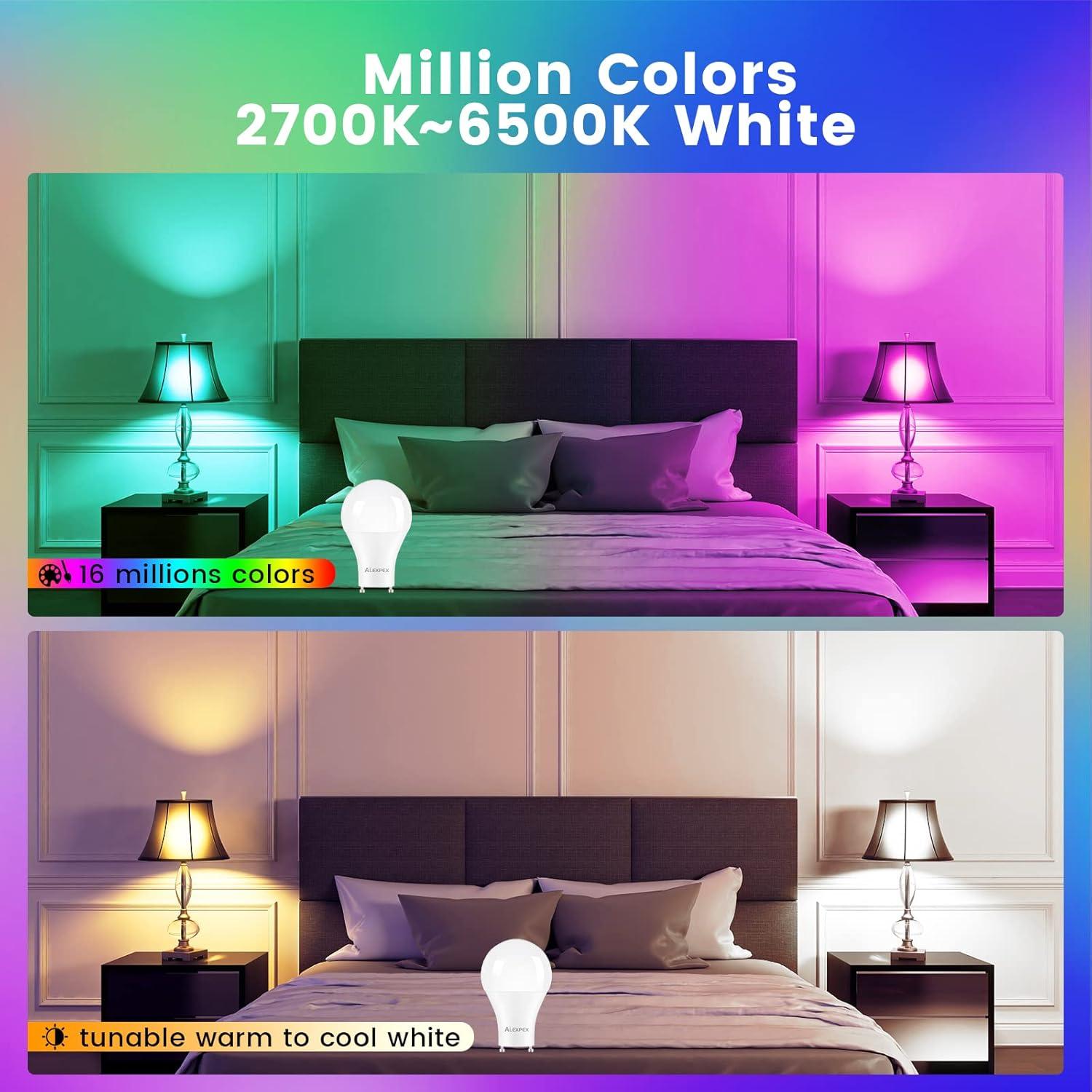 Bombillas Inteligentes OHLUX GU24 10W 900LM RGBW Paquete de 4