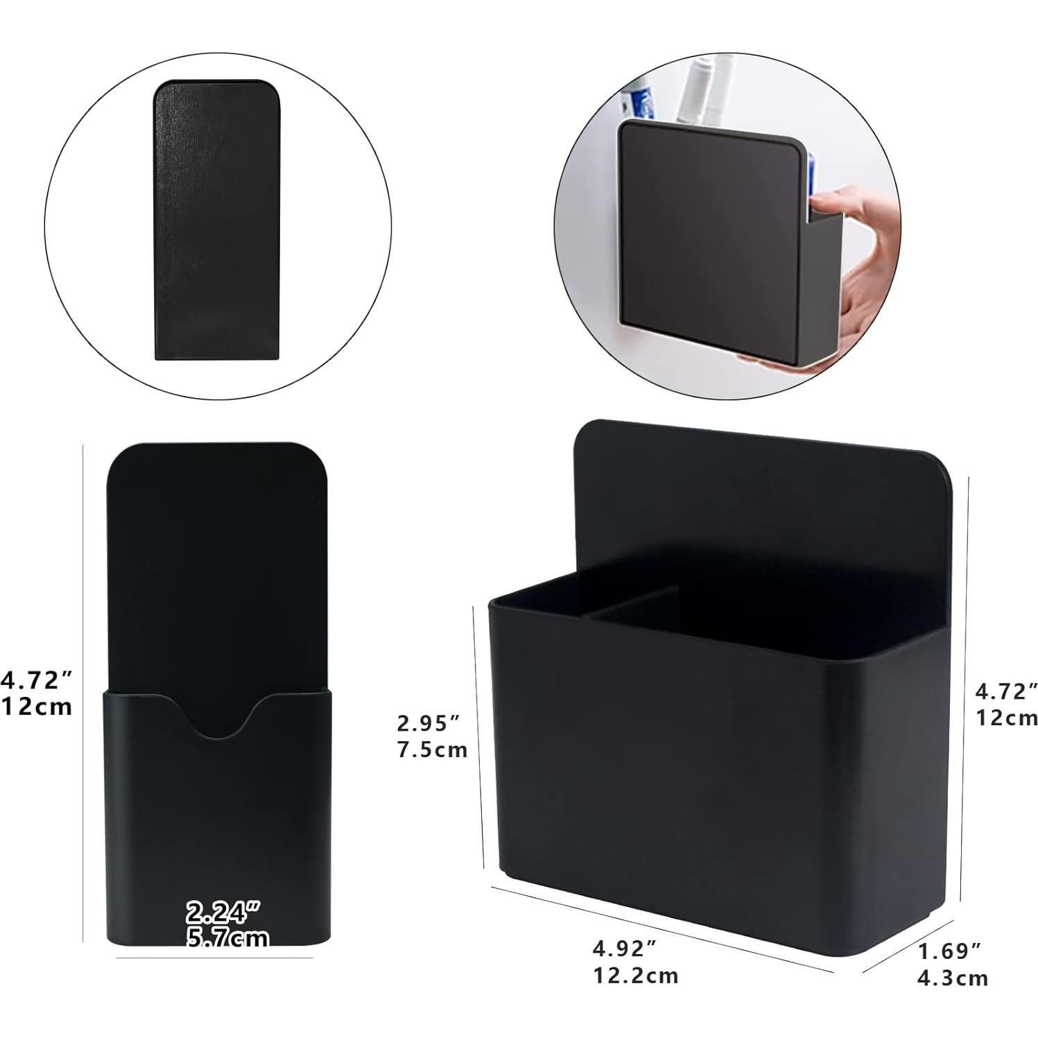 Soporte Magnético para Marcadores 2 Pcs noonebutyou Negro