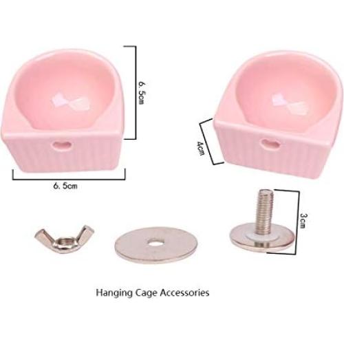 Tazón Cerámica para Mascotas Pequeñas Gutongyuan Rosa S