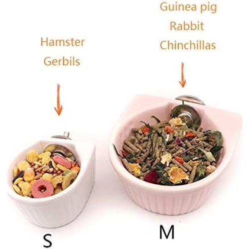 Tazón Cerámica para Mascotas Pequeñas Gutongyuan Rosa S