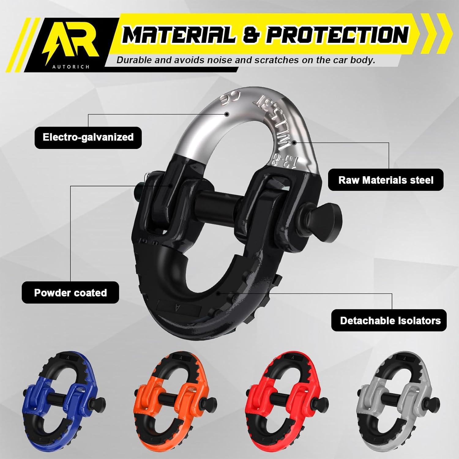 Conector de Cadena de Seguridad AUTORICH Hammerlock 5443 kg Negro