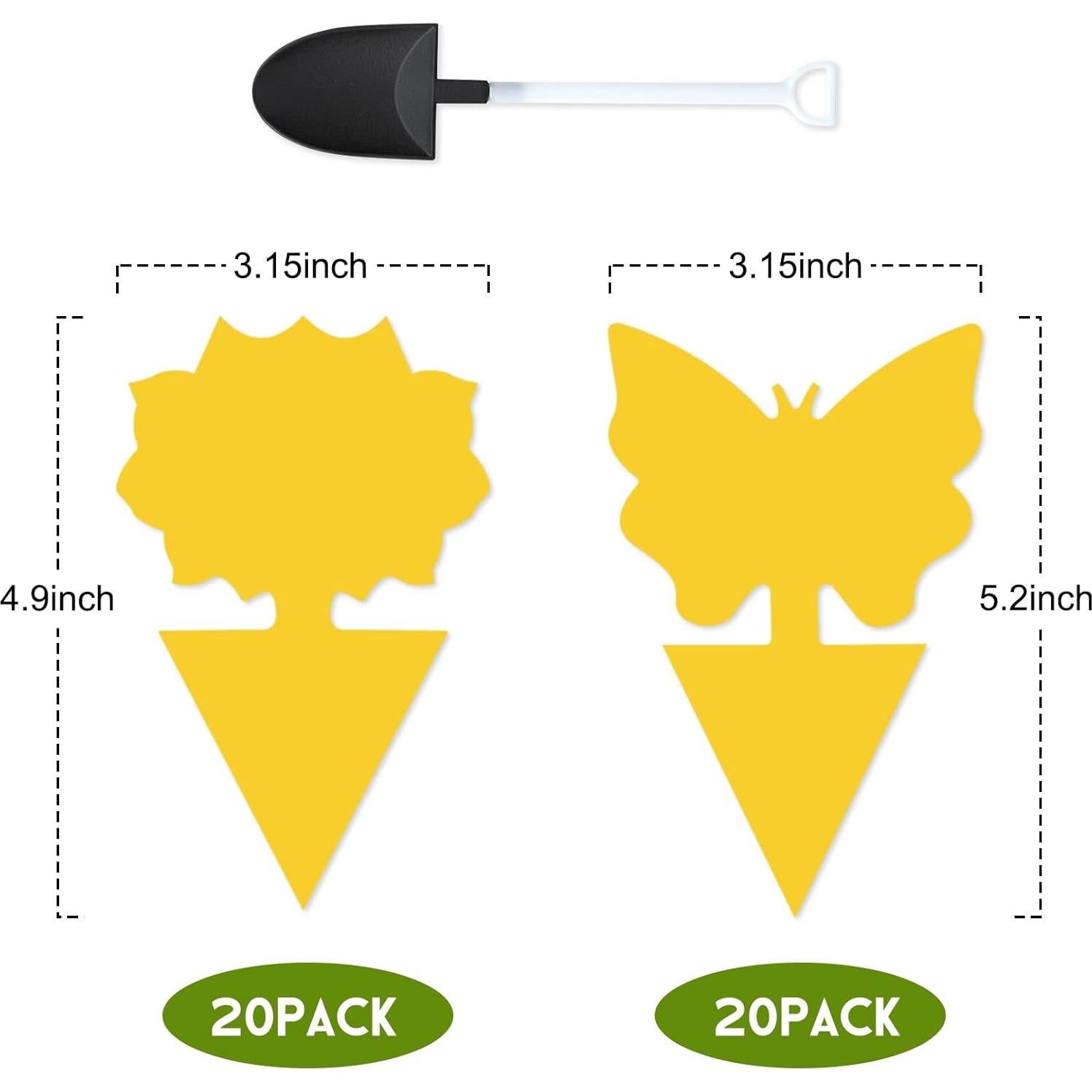 Paquete de 40 trampas adhesivas amarillas Dwcom para mosquitos