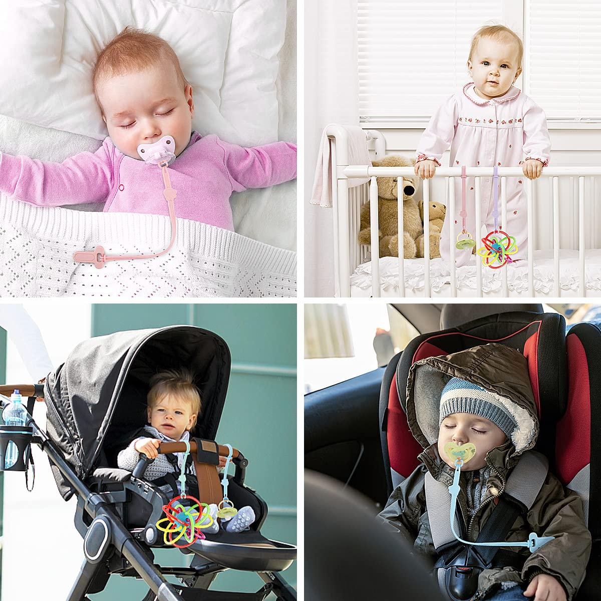 Clips de Sujetador de Chupete BEBOAN Silicona 100% Apta 2 Pzas