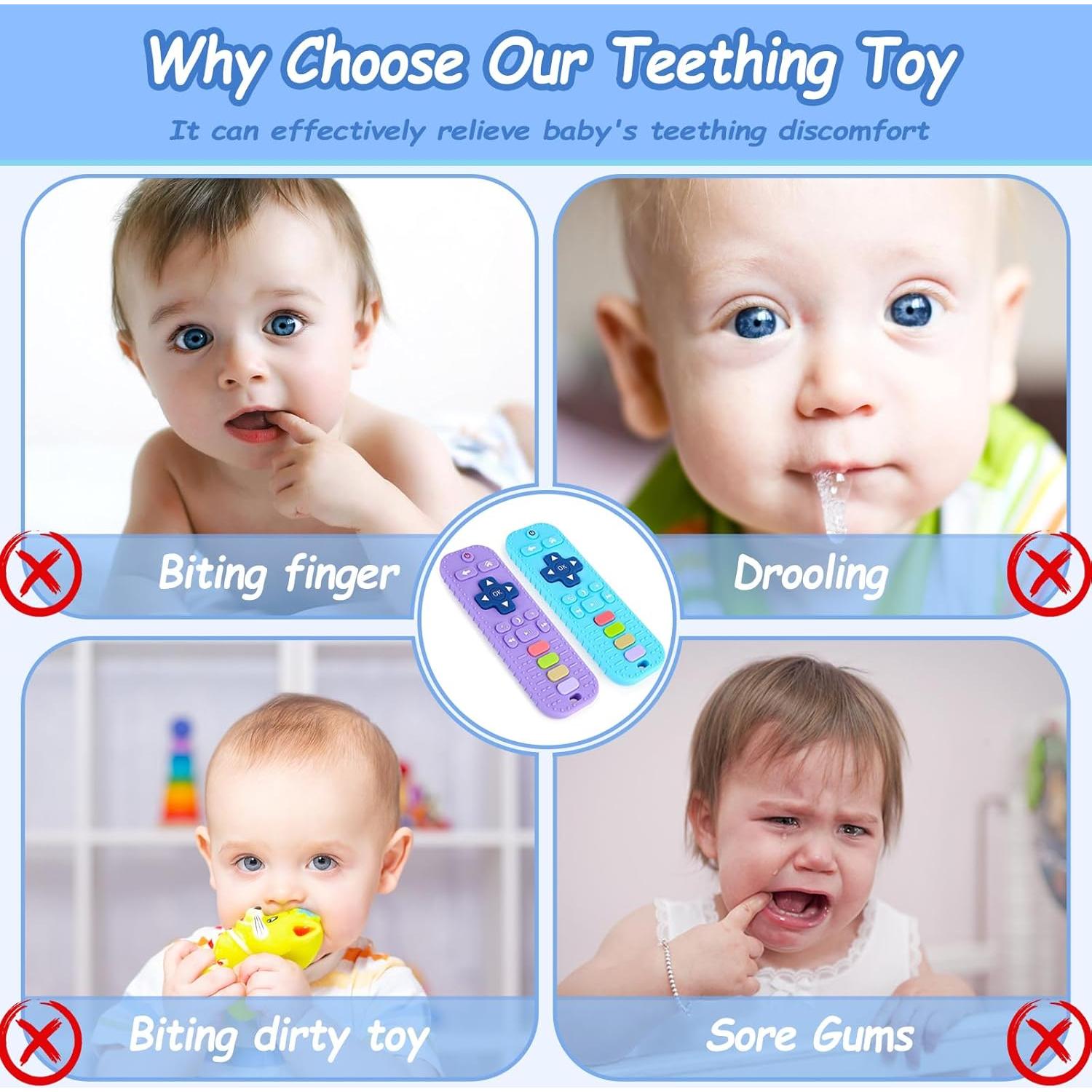Mordedor de Dentición Silicona Control Remoto Bebés 0-24 Meses
